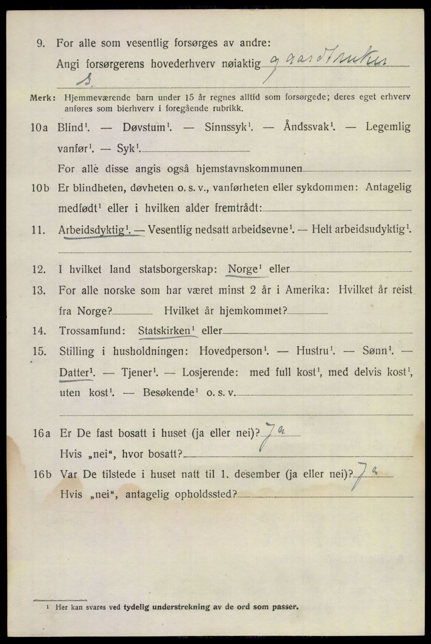 SAKO, 1920 census for Sandeherred, 1920, p. 19137