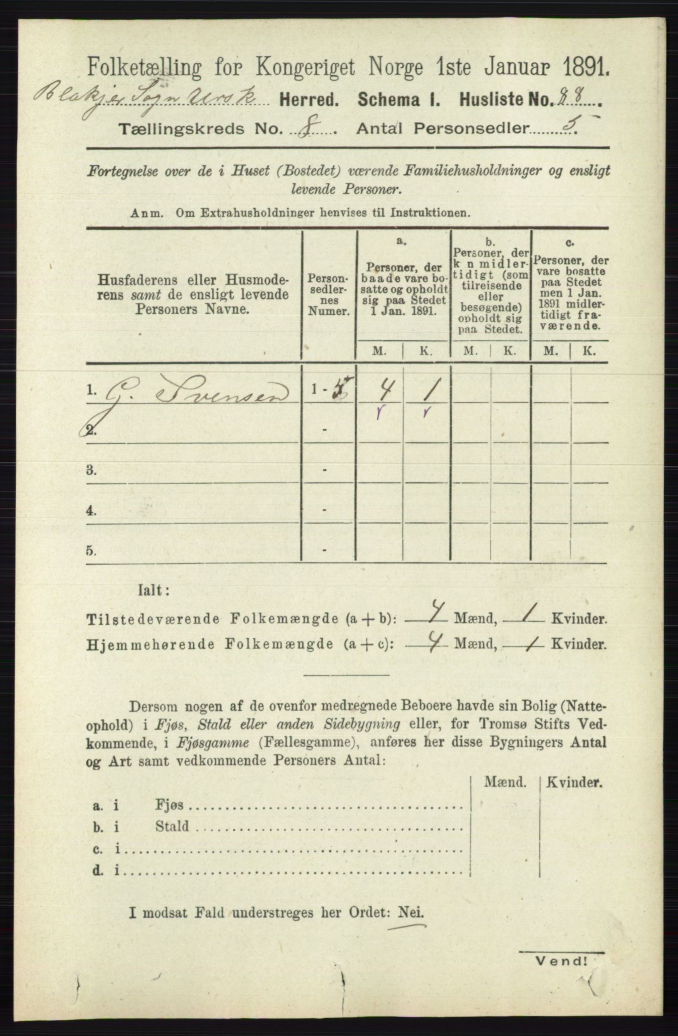 RA, 1891 census for 0224 Aurskog, 1891, p. 3878