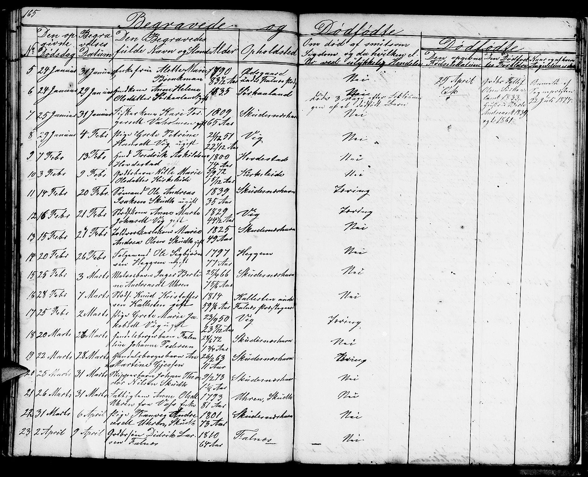 Skudenes sokneprestkontor, AV/SAST-A -101849/H/Ha/Hab/L0004: Parish register (copy) no. B 4, 1865-1884, p. 165