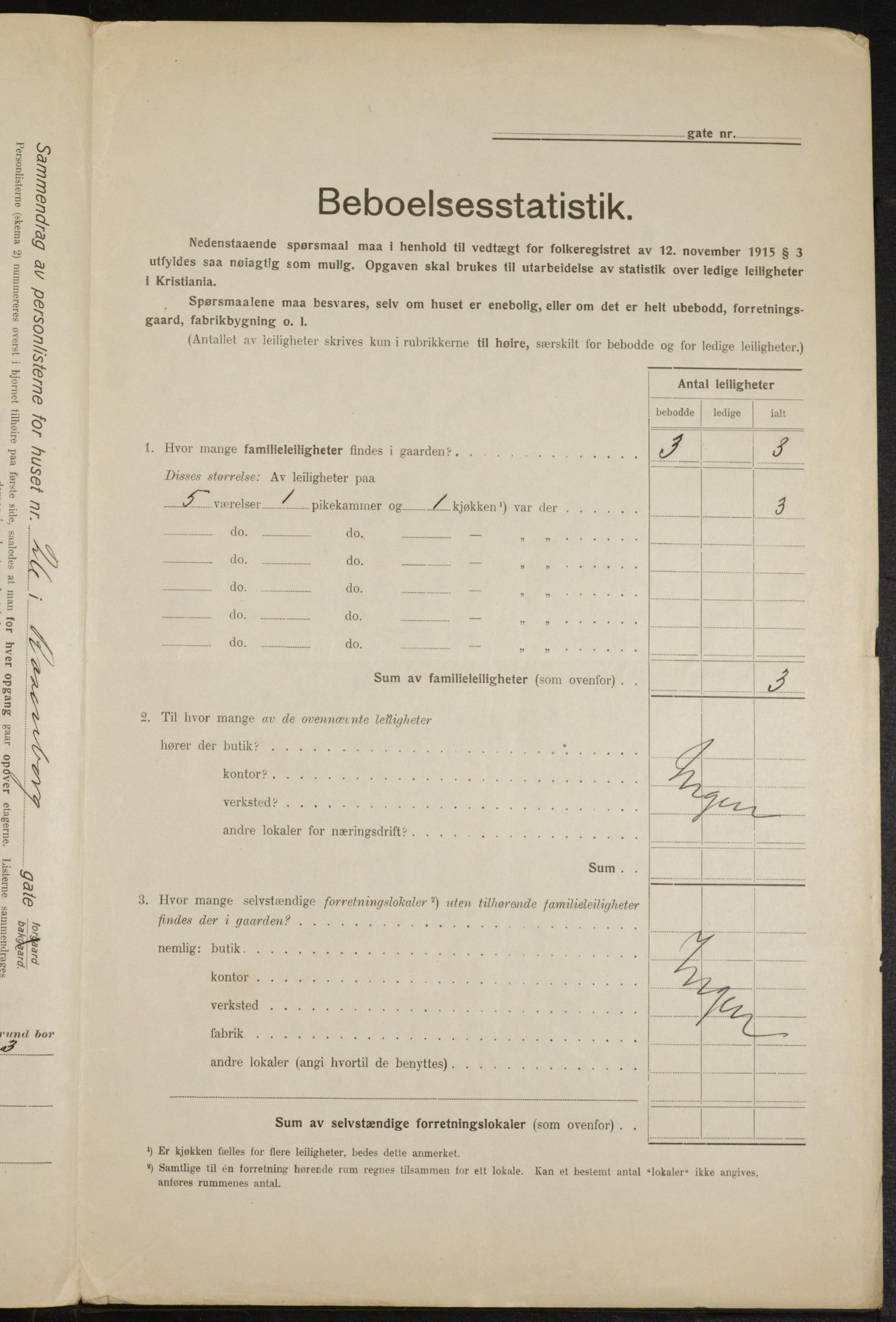 OBA, Municipal Census 1916 for Kristiania, 1916, p. 85825