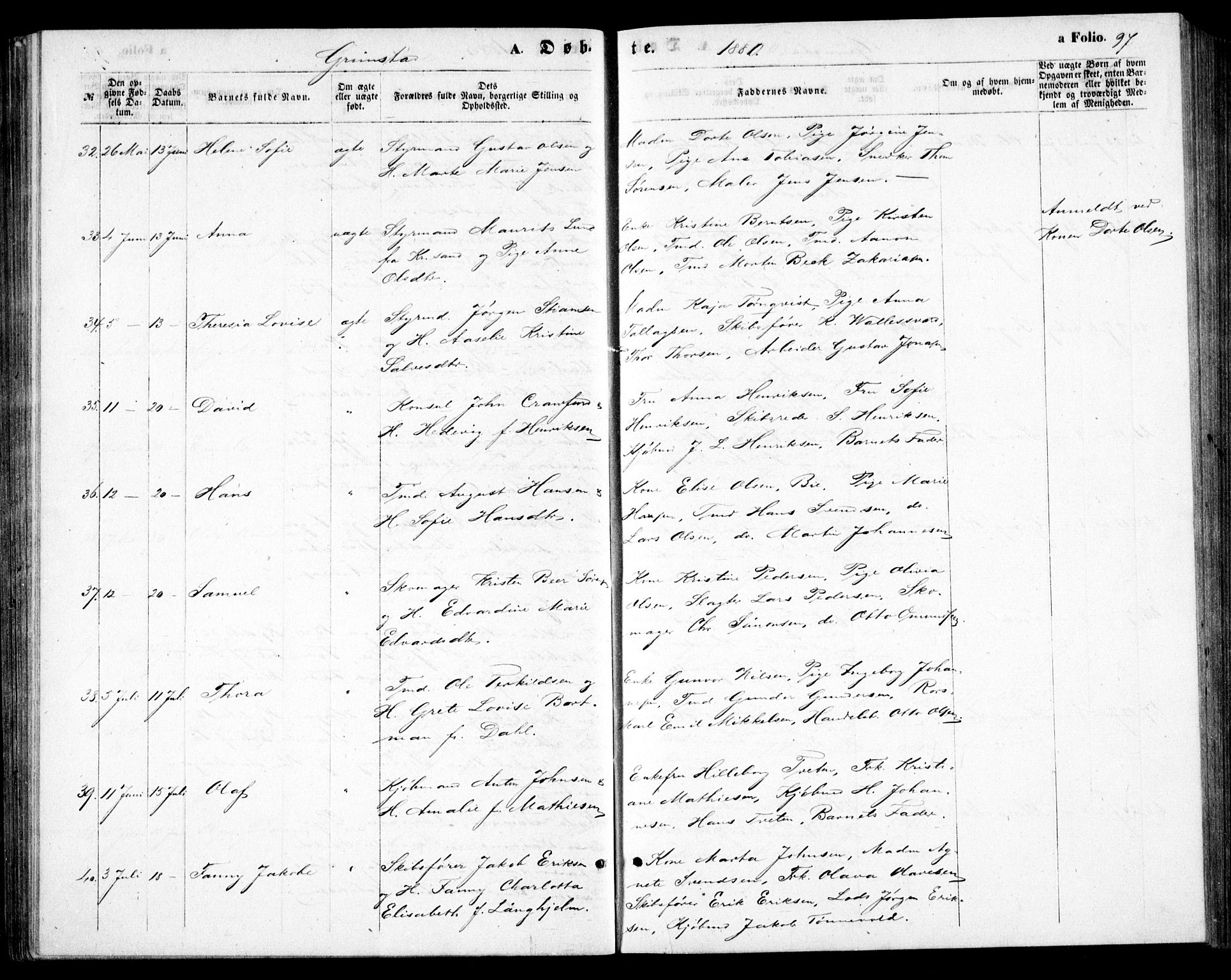 Fjære sokneprestkontor, AV/SAK-1111-0011/F/Fb/L0009: Parish register (copy) no. B 9, 1867-1870, p. 97