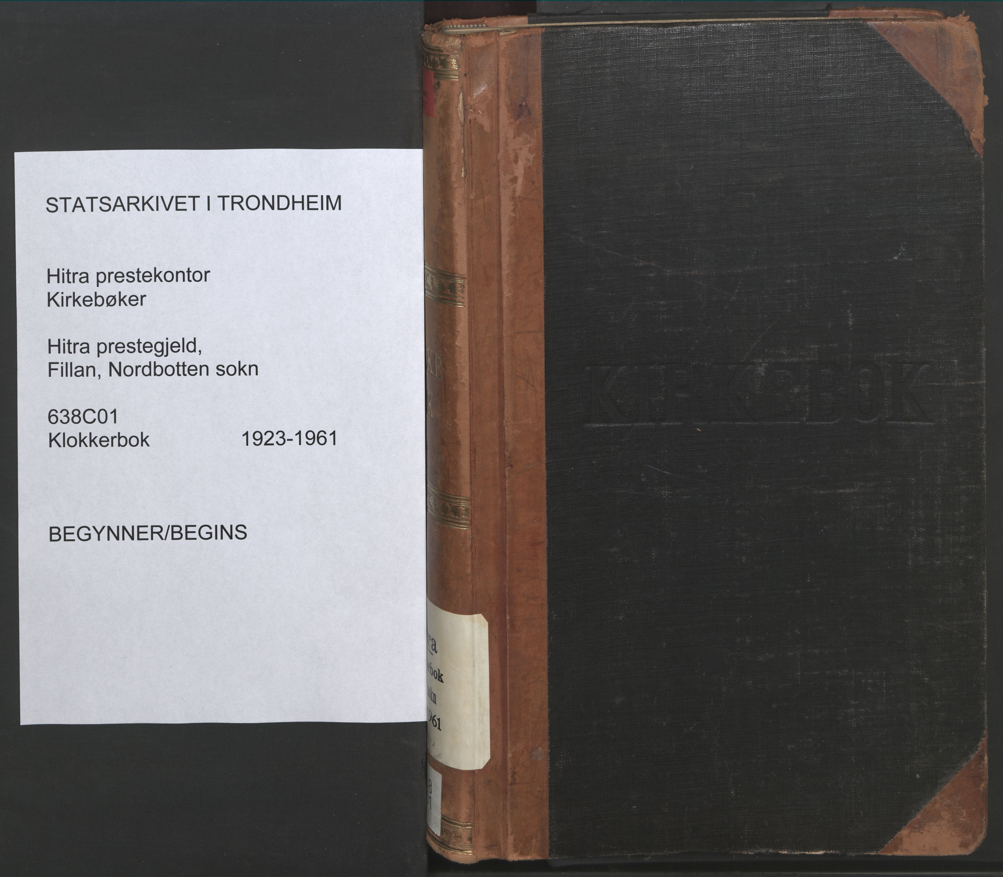 Ministerialprotokoller, klokkerbøker og fødselsregistre - Sør-Trøndelag, SAT/A-1456/638/L0569: Parish register (copy) no. 638C01, 1923-1961
