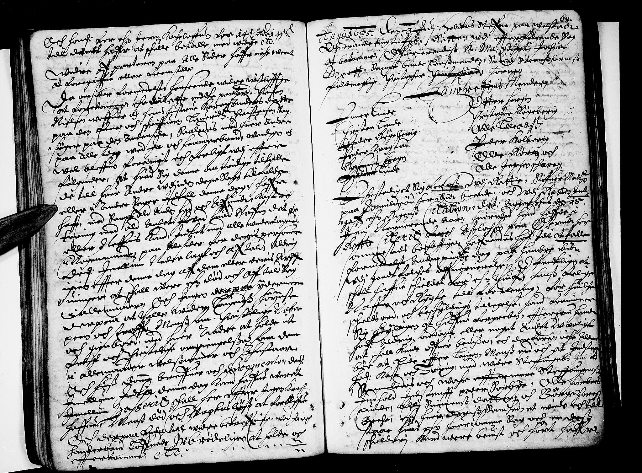 Eiker, Modum og Sigdal sorenskriveri, AV/SAKO-A-123/F/Fa/Faa/L0002: Tingbok, 1653-1657, p. 68
