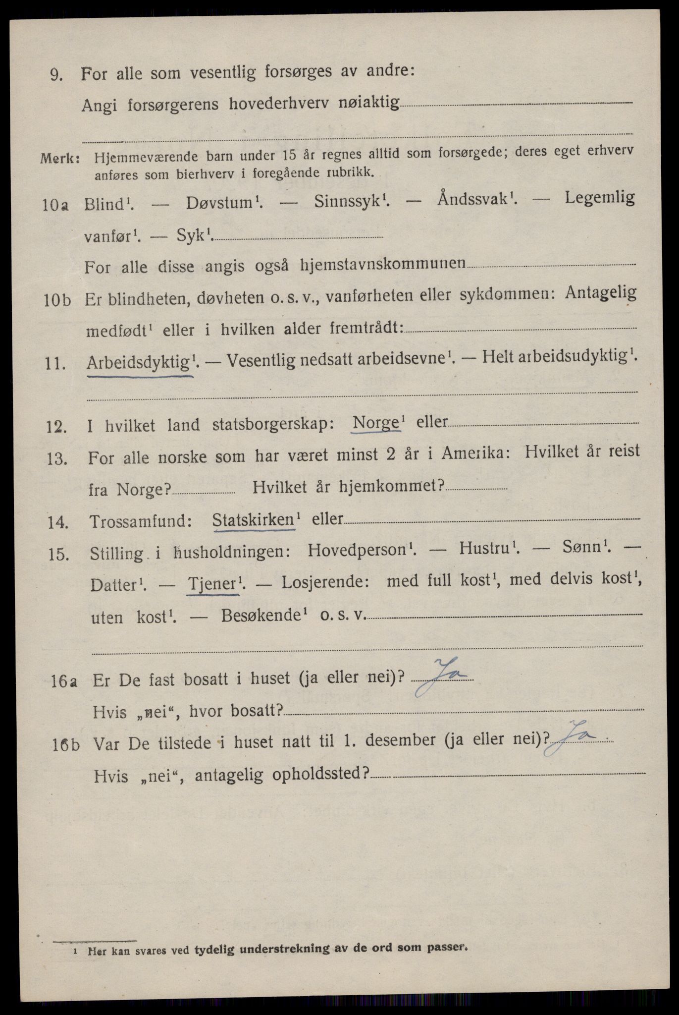 SAKO, 1920 census for Tinn, 1920, p. 4345