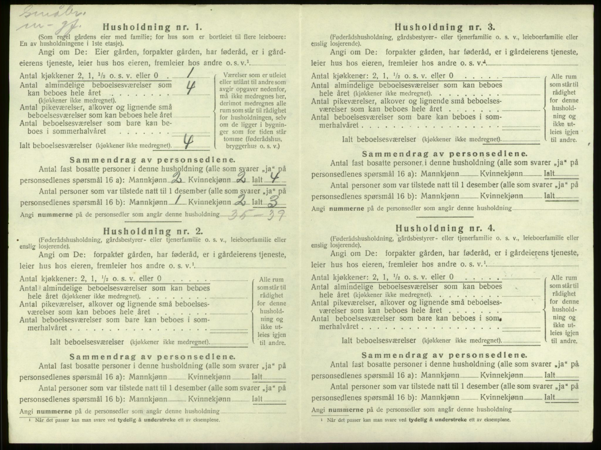 SAB, 1920 census for Kinn, 1920, p. 238