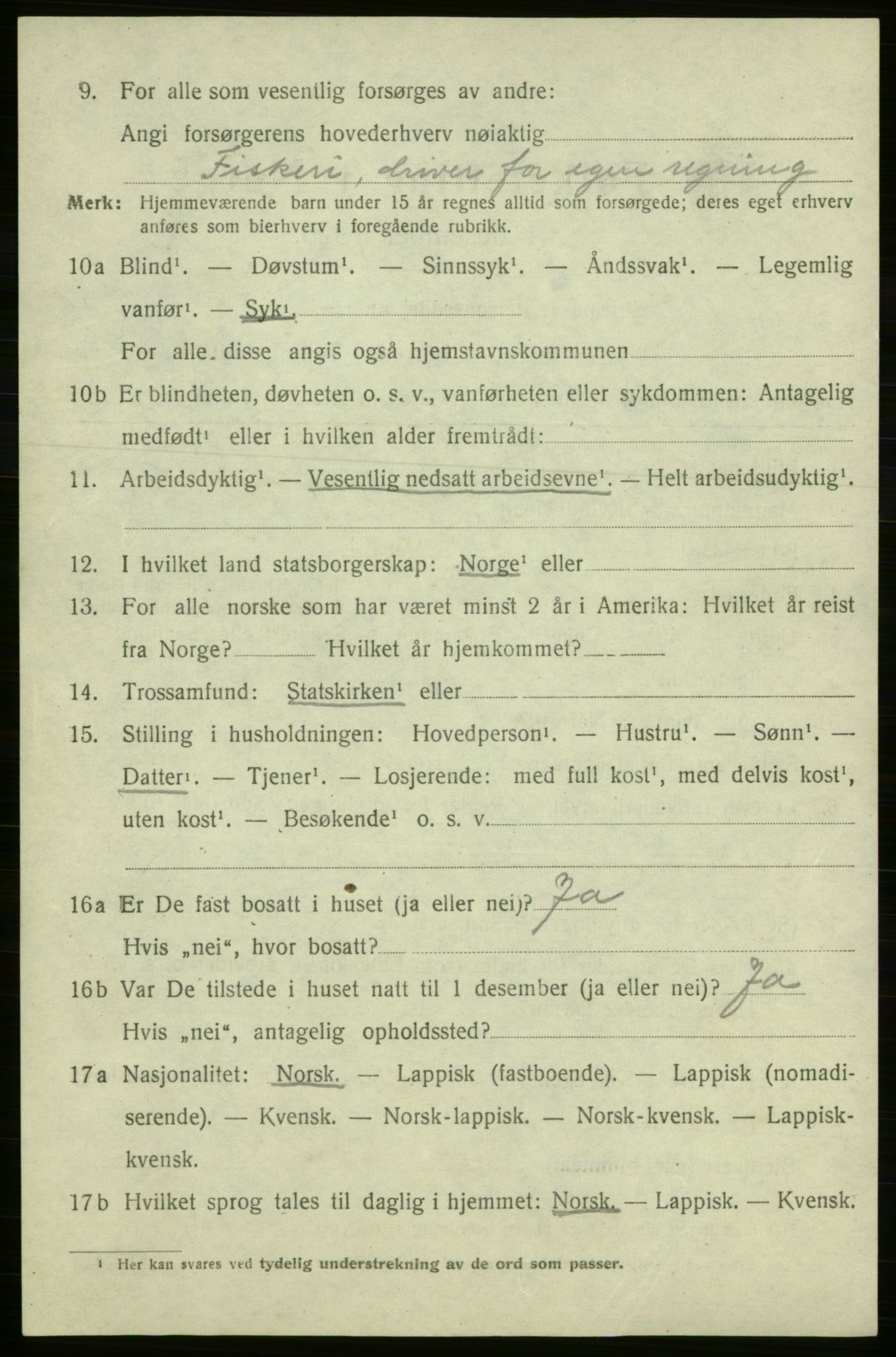 SATØ, 1920 census for Måsøy, 1920, p. 1575