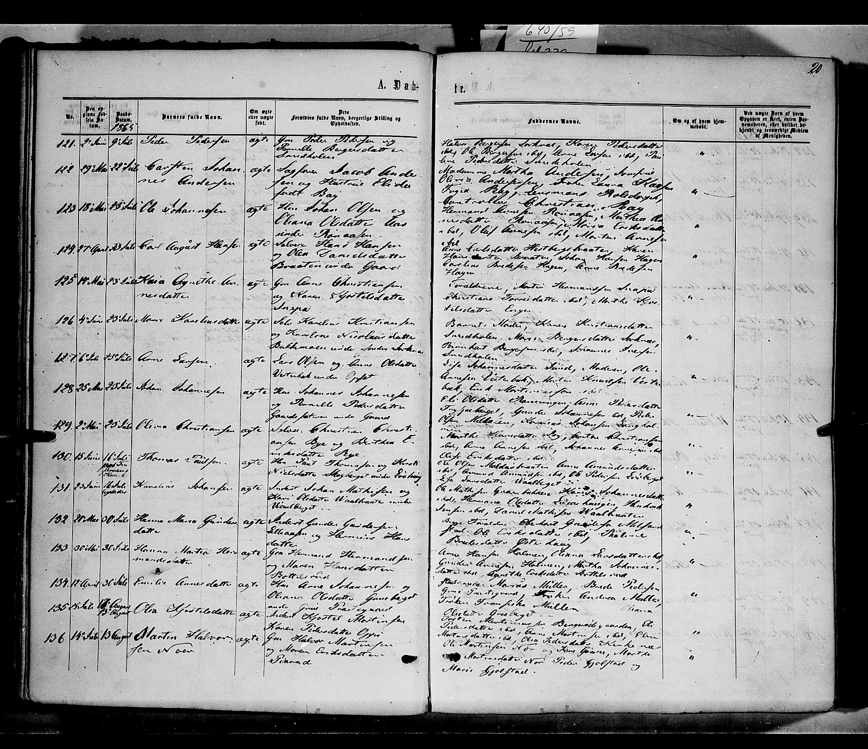 Grue prestekontor, AV/SAH-PREST-036/H/Ha/Haa/L0010: Parish register (official) no. 10, 1864-1873, p. 20