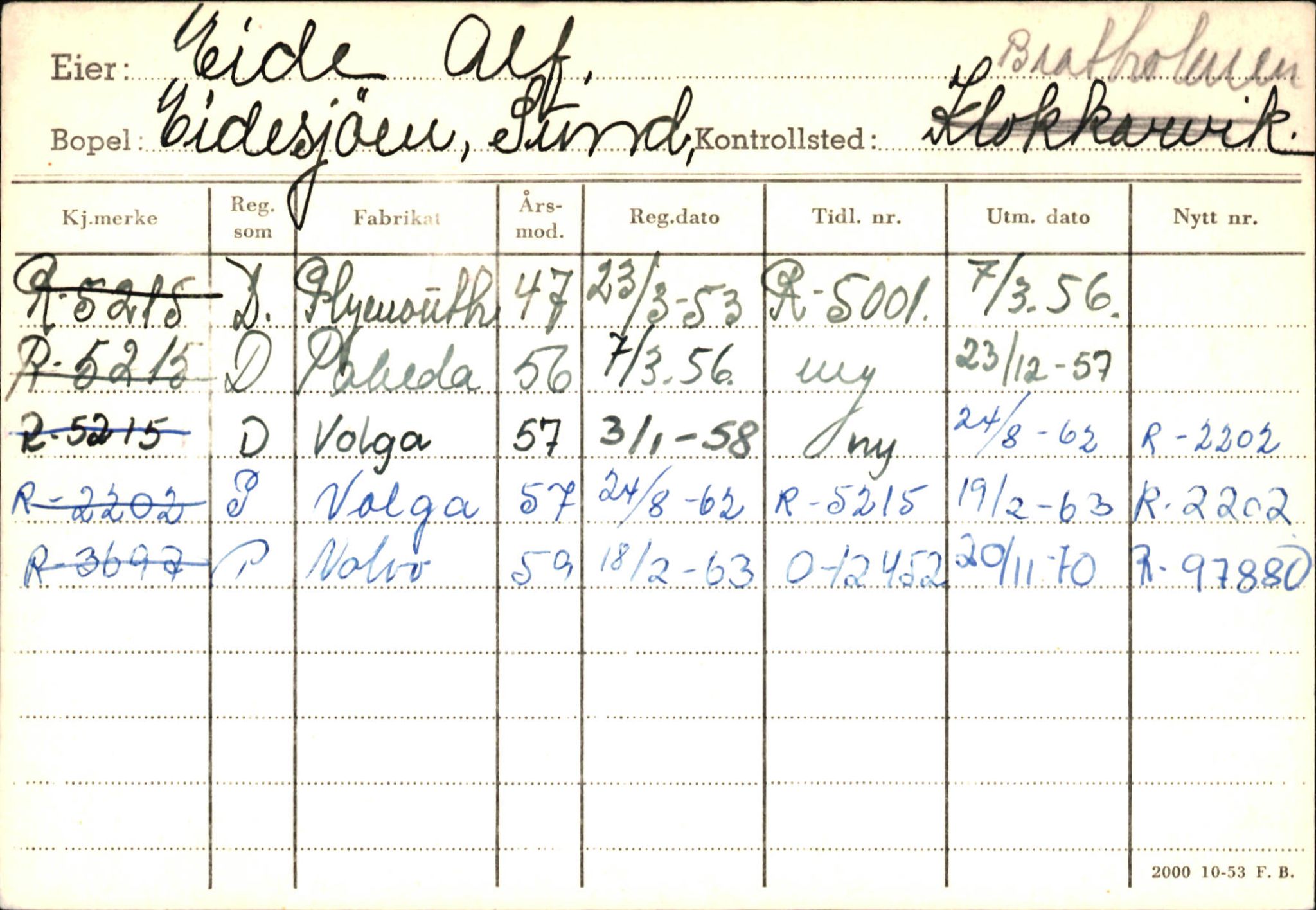 Statens vegvesen, Hordaland vegkontor, AV/SAB-A-5201/2/Ha/L0010: R-eierkort E, 1920-1971, p. 14