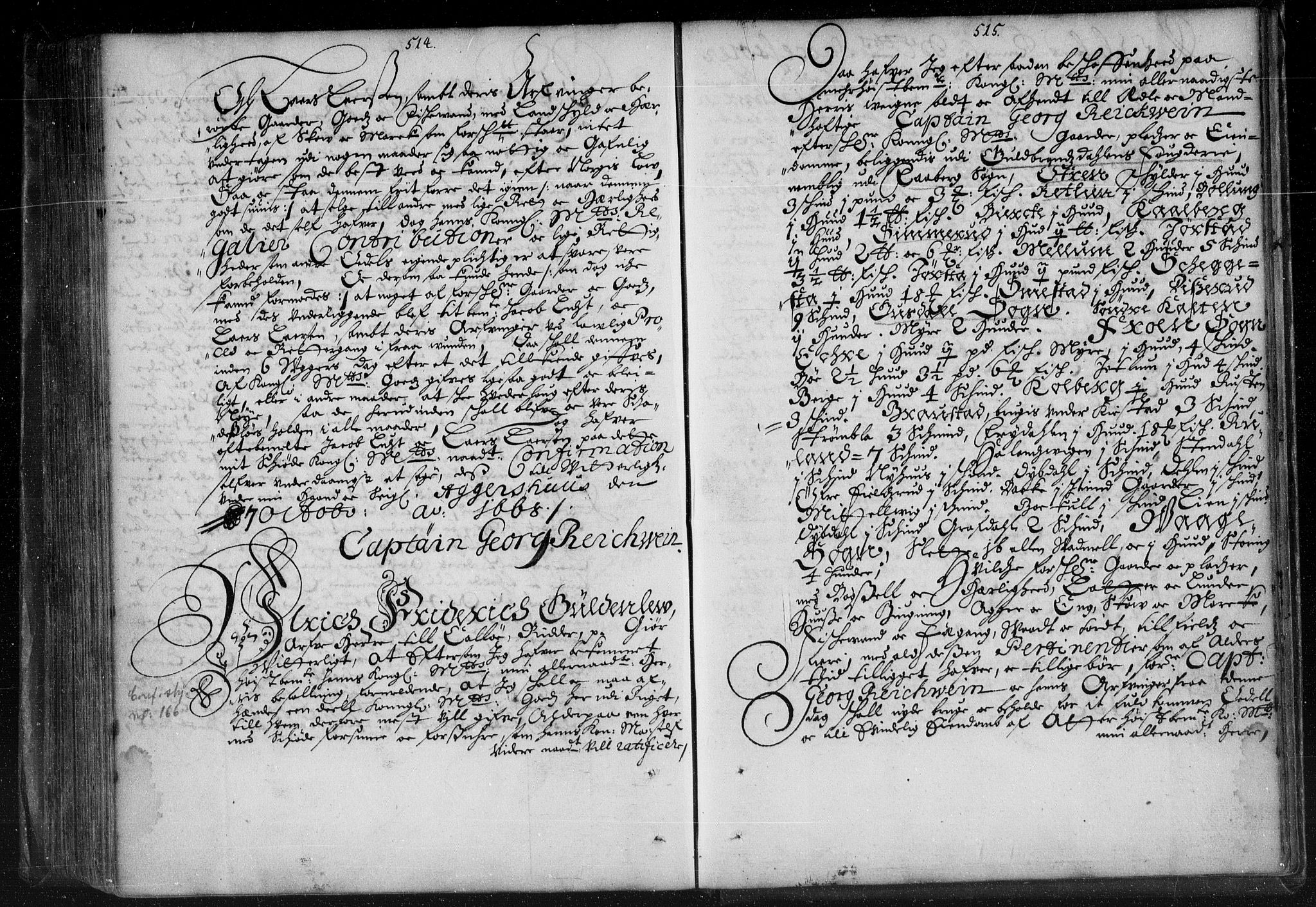 Stattholderembetet 1572-1771, AV/RA-EA-2870/Bb/L0007: Skjøteprotokoll, 1663-1668, p. 514-515