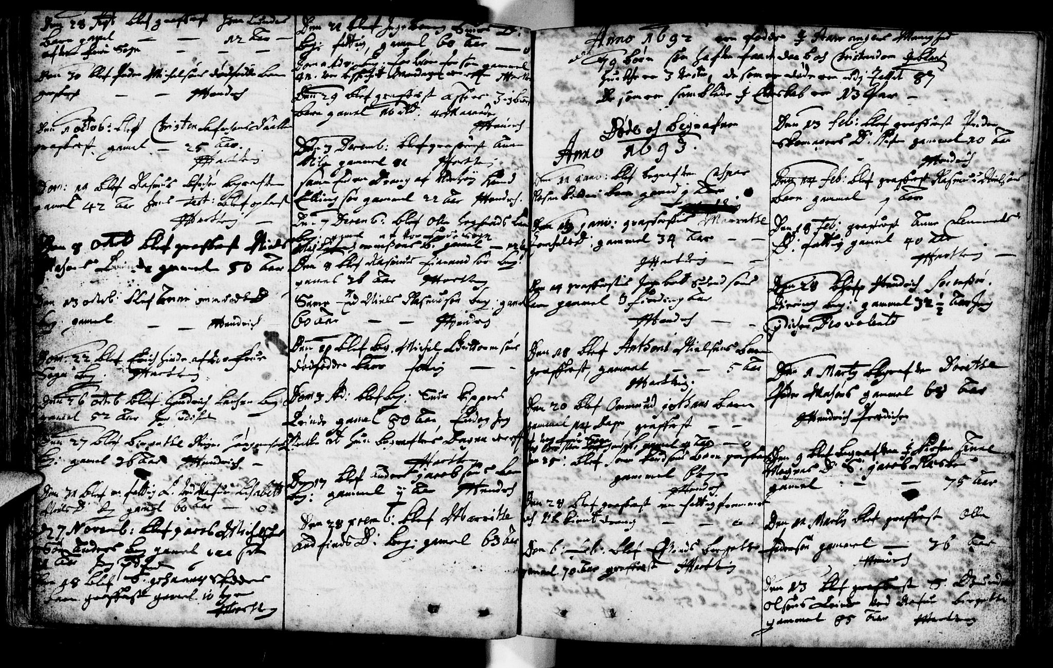 Domkirken sokneprestkontor, SAST/A-101812/001/30/30BA/L0001: Parish register (official) no. A 1 /1, 1688-1727