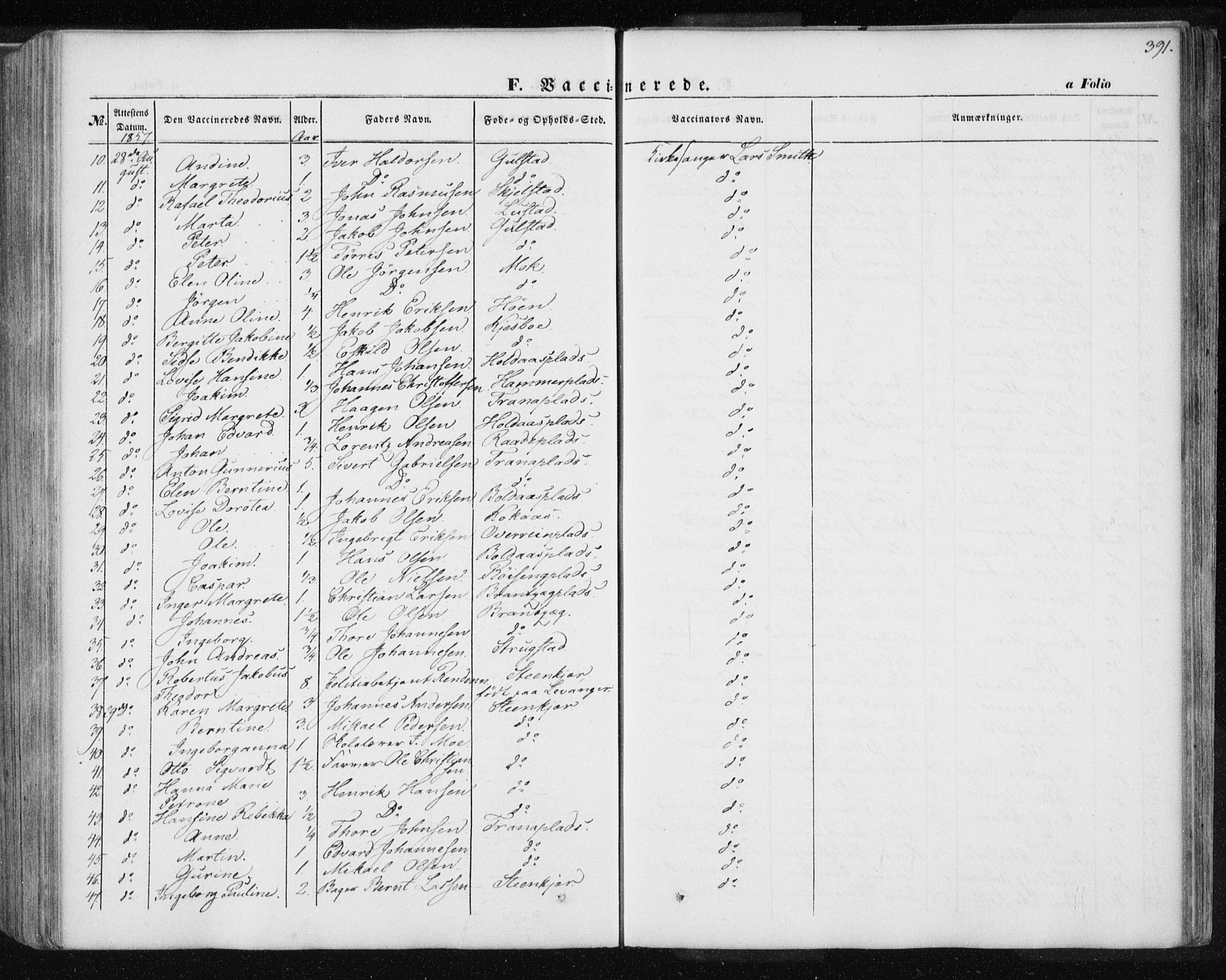 Ministerialprotokoller, klokkerbøker og fødselsregistre - Nord-Trøndelag, SAT/A-1458/735/L0342: Parish register (official) no. 735A07 /1, 1849-1862, p. 391