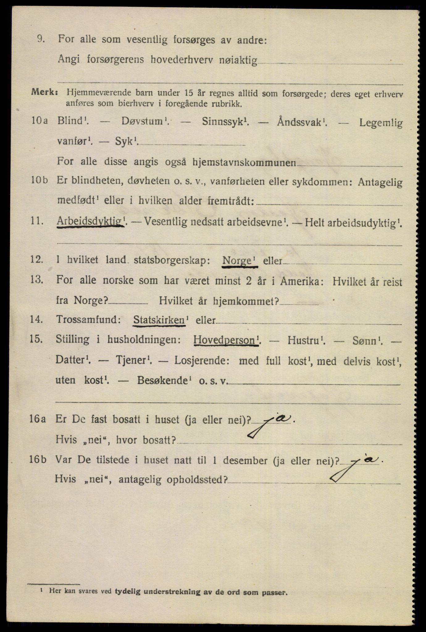 SAKO, 1920 census for Kongsberg, 1920, p. 15885