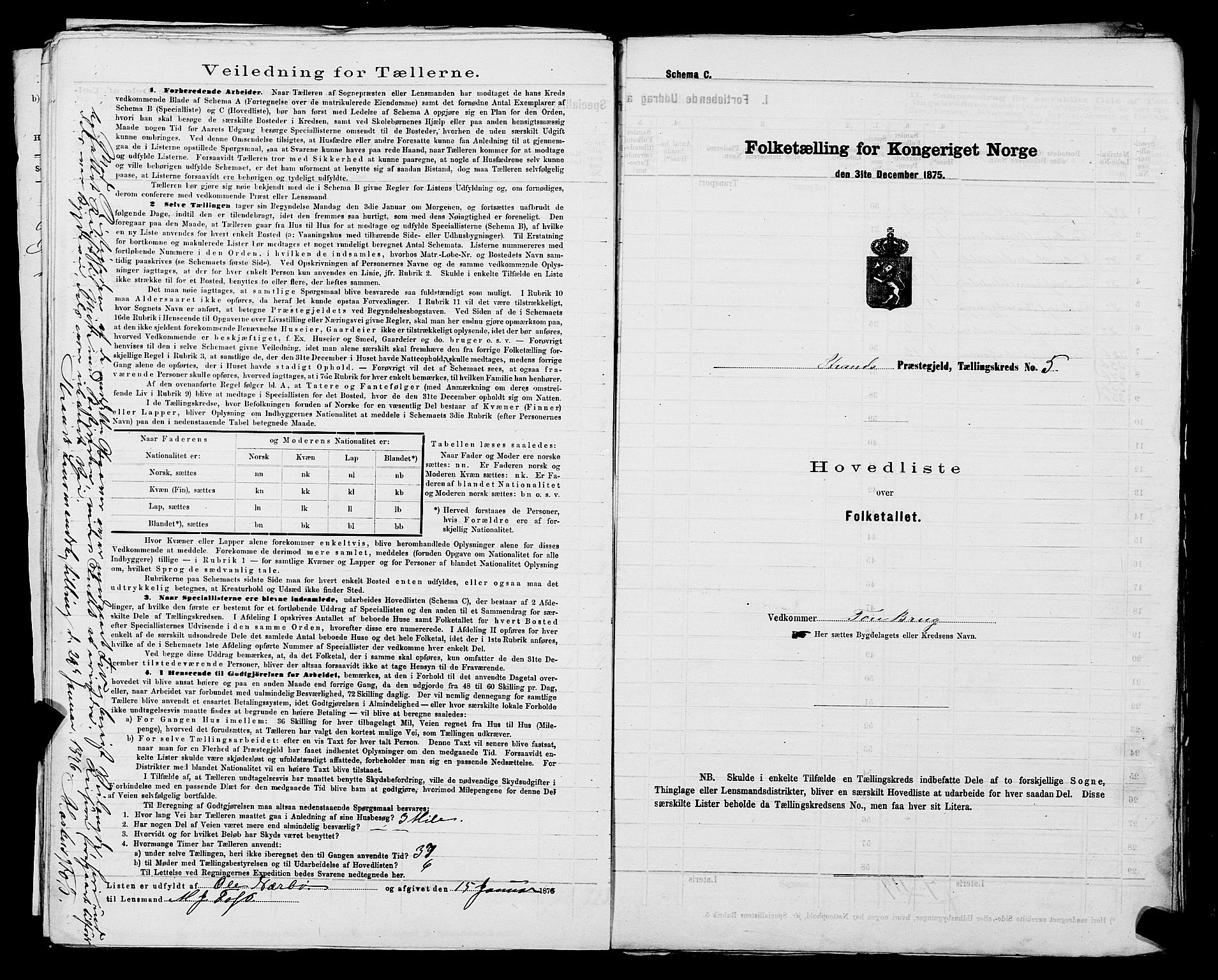 SAST, 1875 census for 1130P Strand, 1875, p. 14