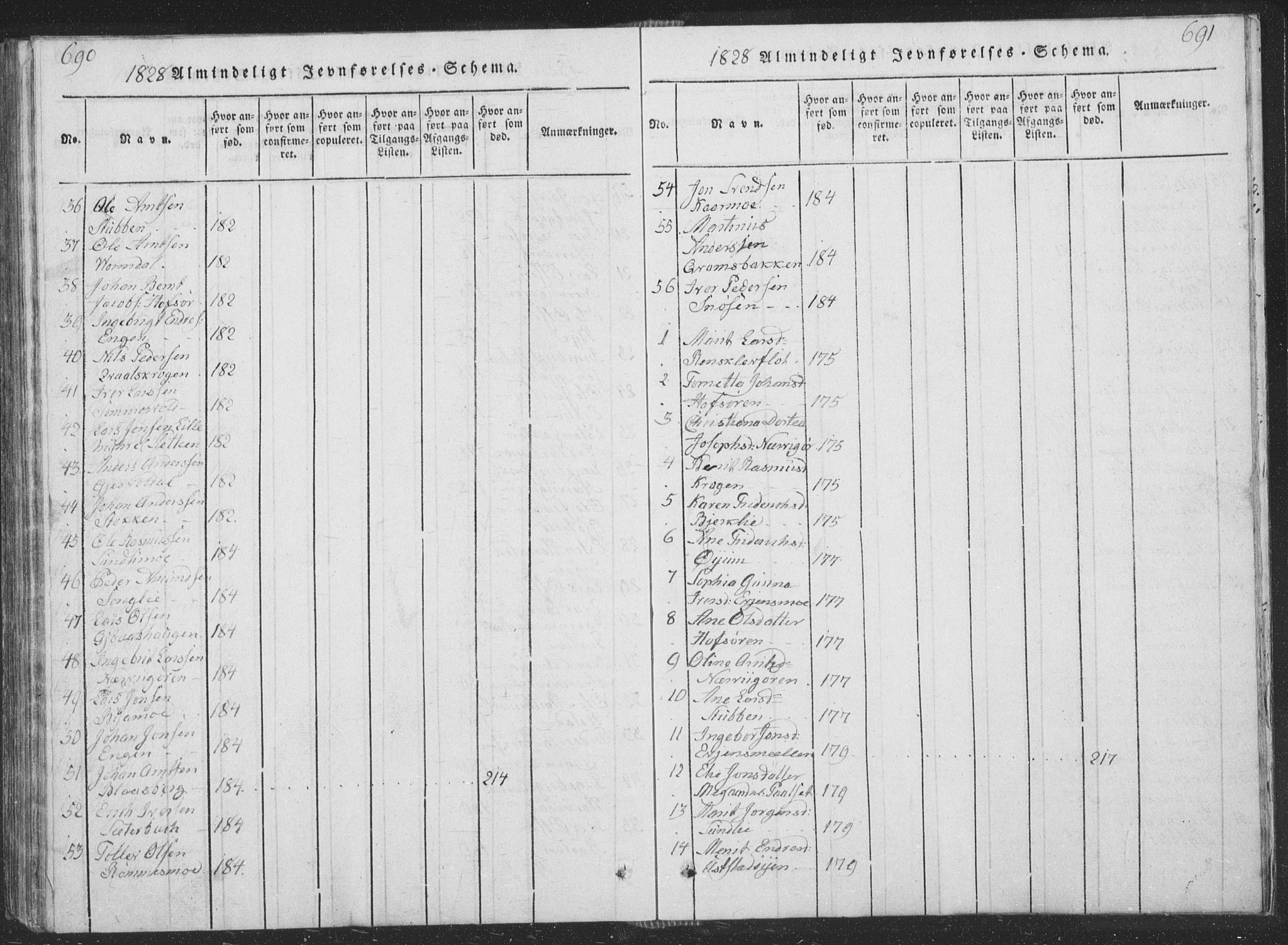Ministerialprotokoller, klokkerbøker og fødselsregistre - Sør-Trøndelag, SAT/A-1456/668/L0816: Parish register (copy) no. 668C05, 1816-1893, p. 690-691