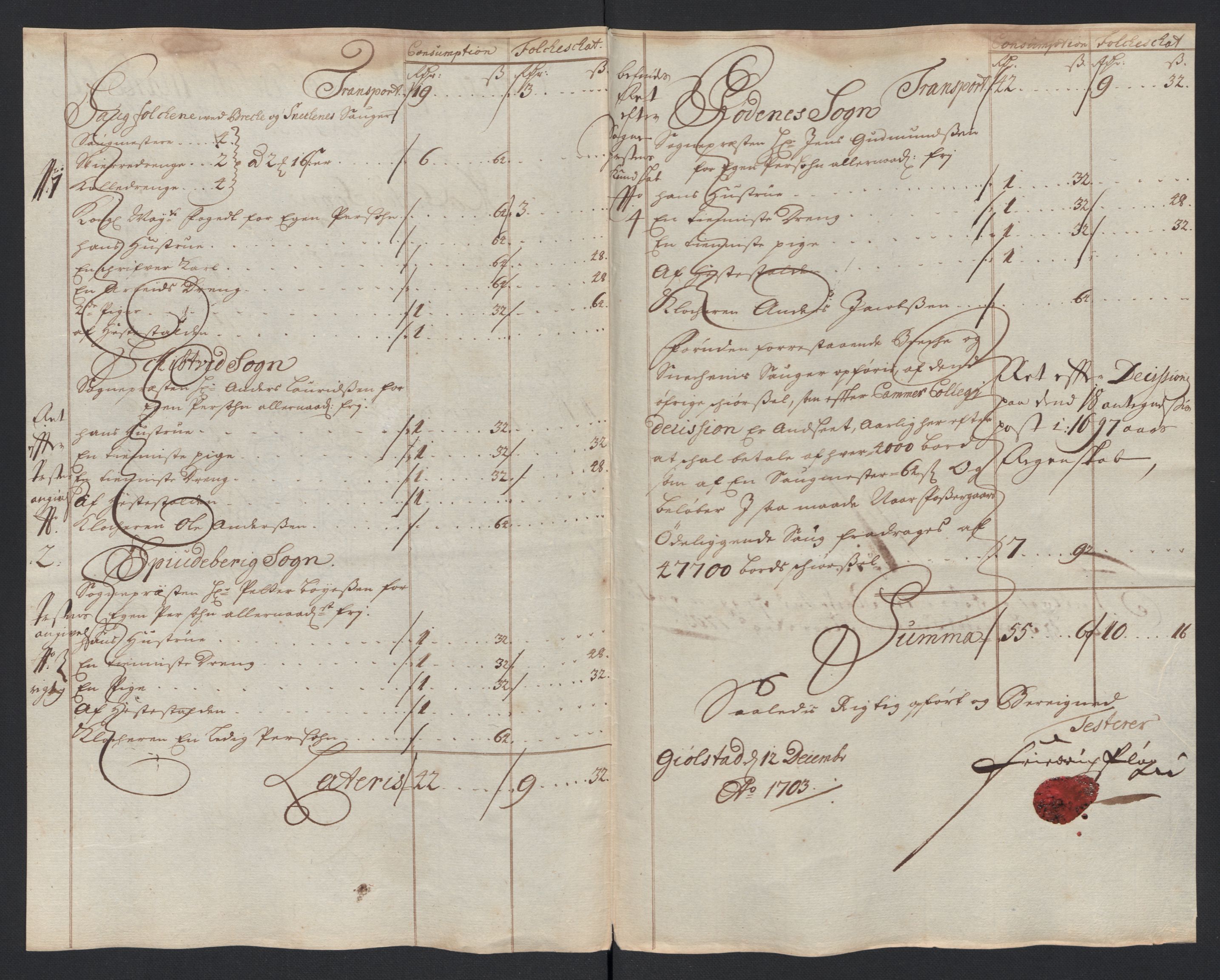 Rentekammeret inntil 1814, Reviderte regnskaper, Fogderegnskap, AV/RA-EA-4092/R07/L0295: Fogderegnskap Rakkestad, Heggen og Frøland, 1703, p. 257