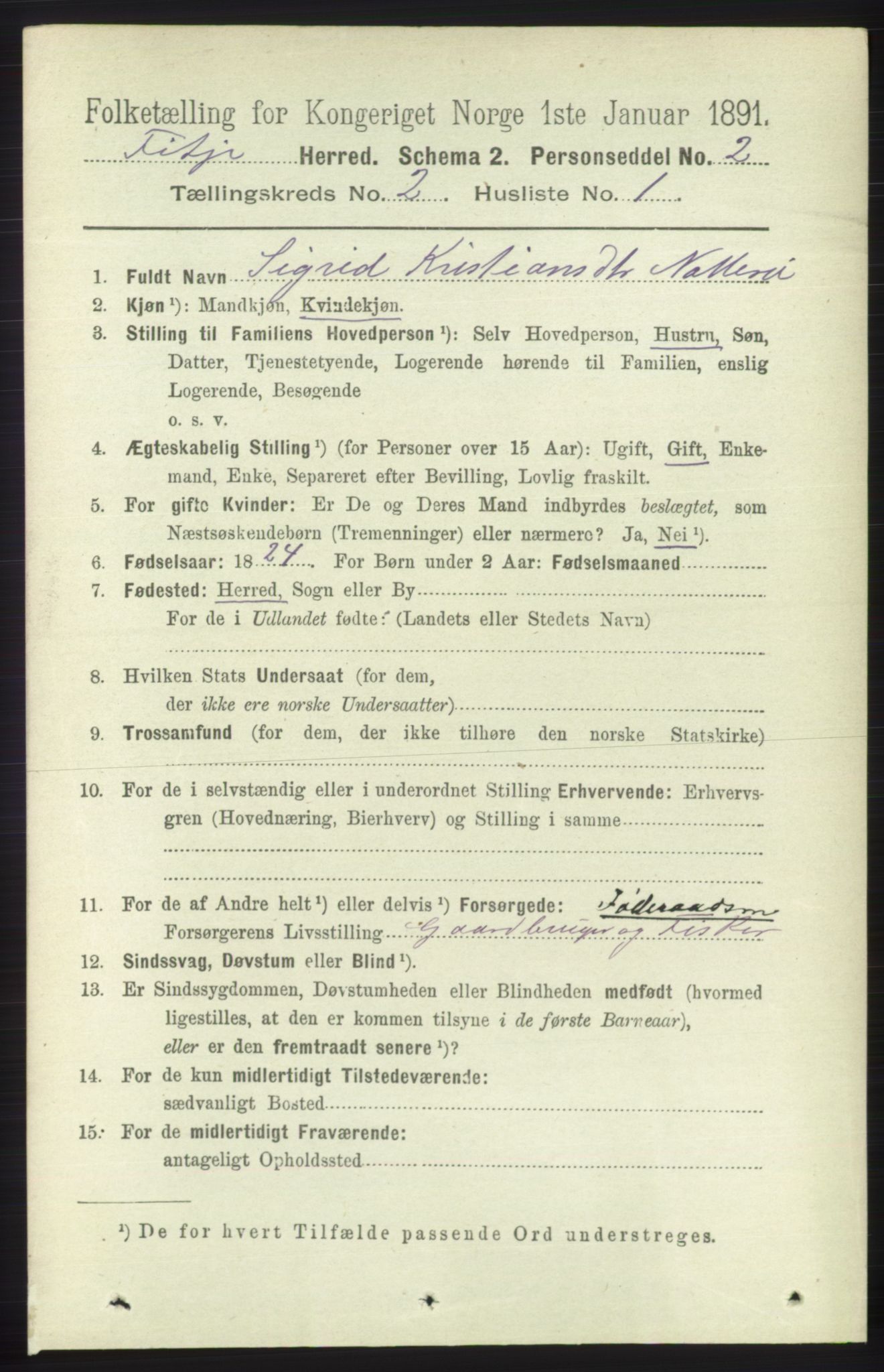 RA, 1891 census for 1222 Fitjar, 1891, p. 648