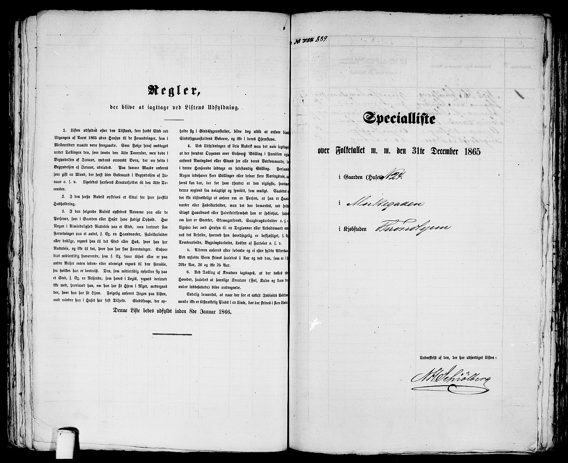 RA, 1865 census for Trondheim, 1865, p. 1851