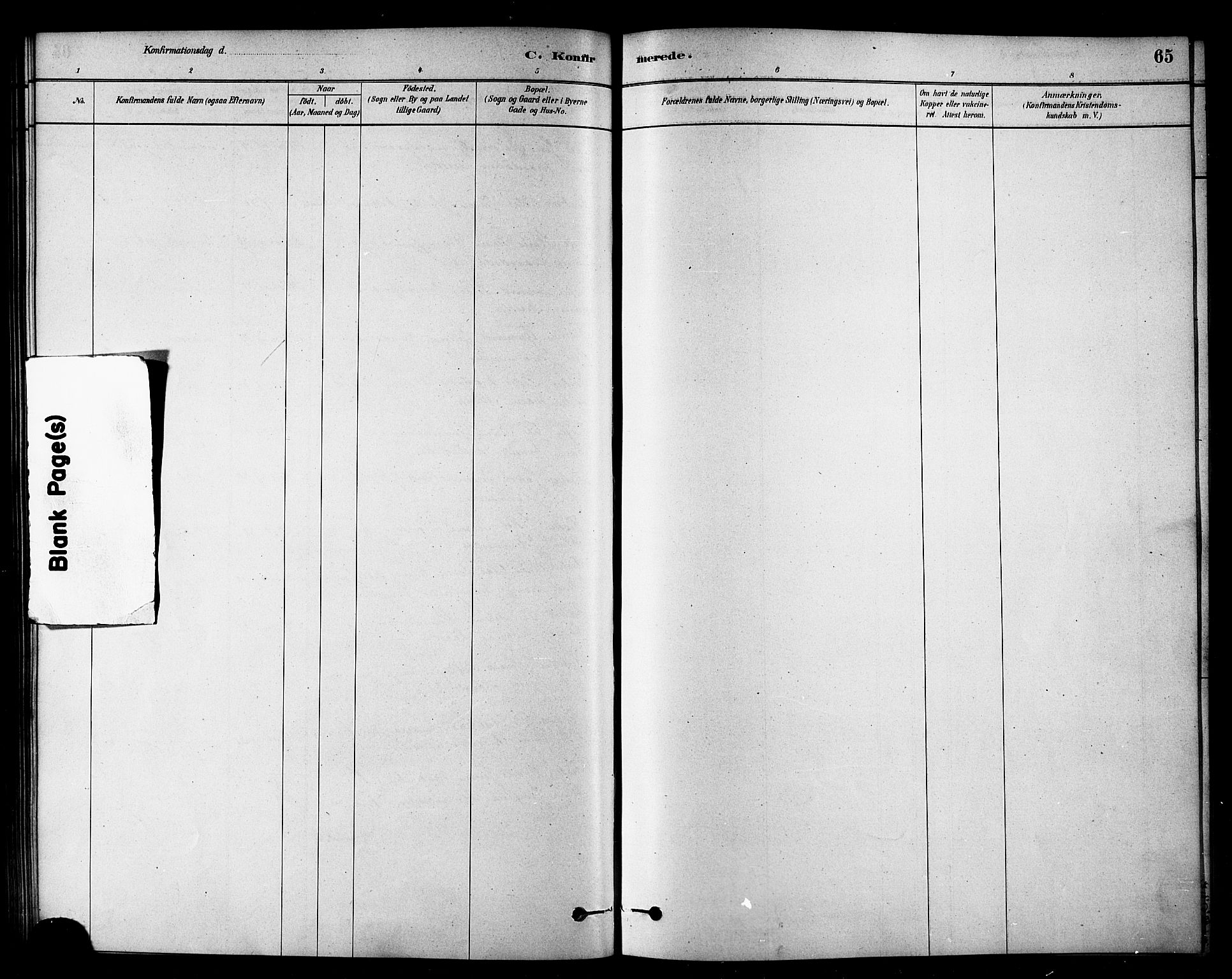 Loppa sokneprestkontor, AV/SATØ-S-1339/H/Ha/L0007kirke: Parish register (official) no. 7, 1879-1889, p. 65