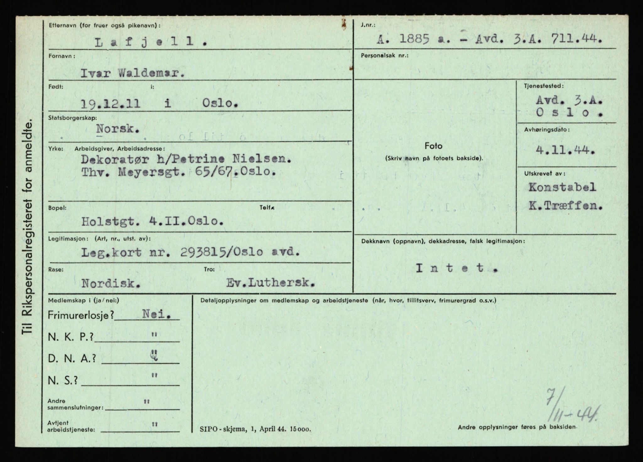 Statspolitiet - Hovedkontoret / Osloavdelingen, AV/RA-S-1329/C/Ca/L0009: Knutsen - Limstrand, 1943-1945, p. 2526