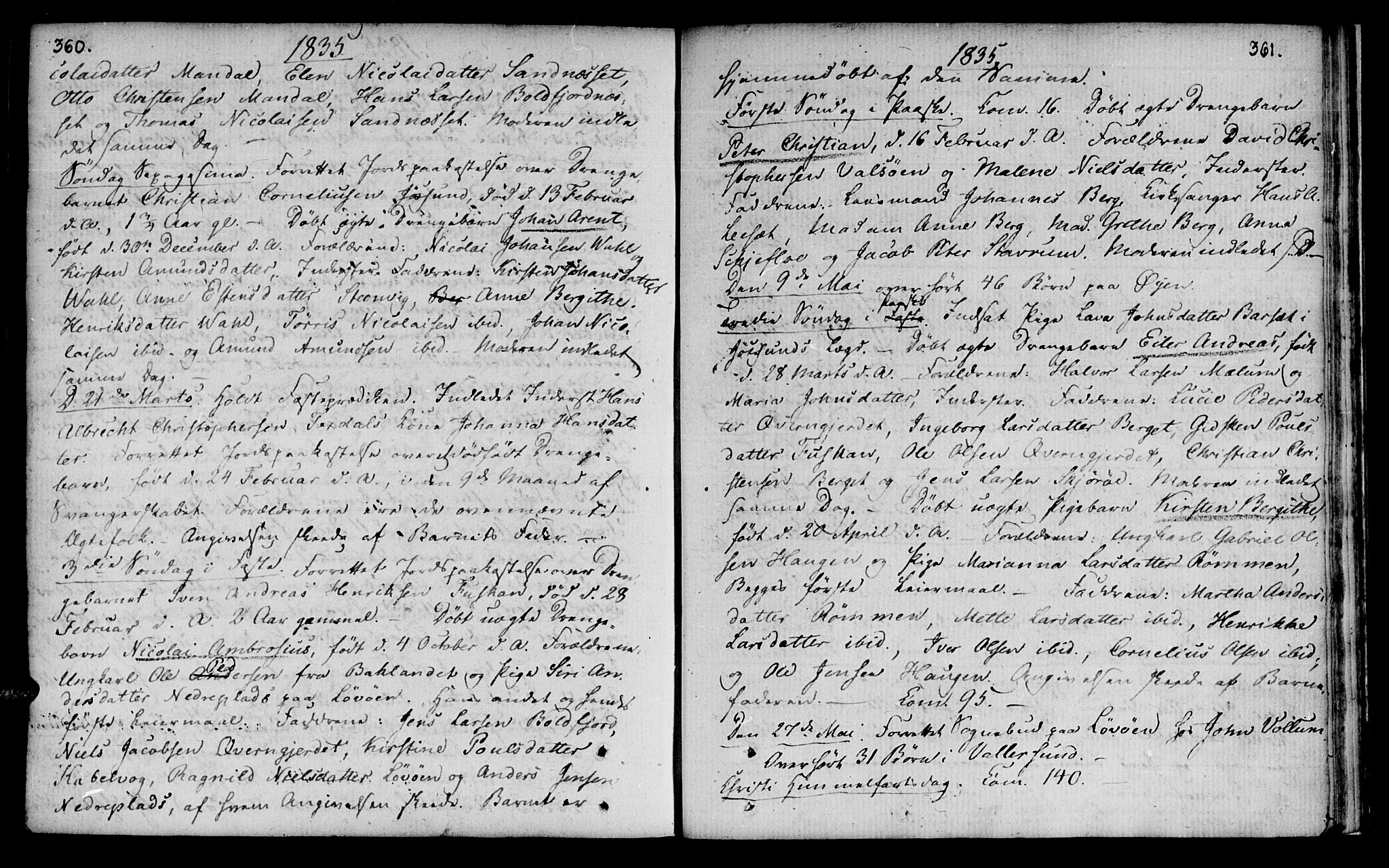 Ministerialprotokoller, klokkerbøker og fødselsregistre - Sør-Trøndelag, SAT/A-1456/655/L0674: Parish register (official) no. 655A03, 1802-1826, p. 360-361
