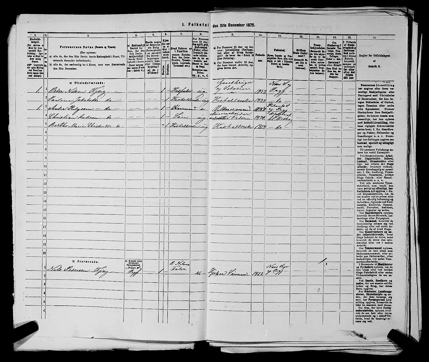 RA, 1875 census for 0224P Aurskog, 1875, p. 1230