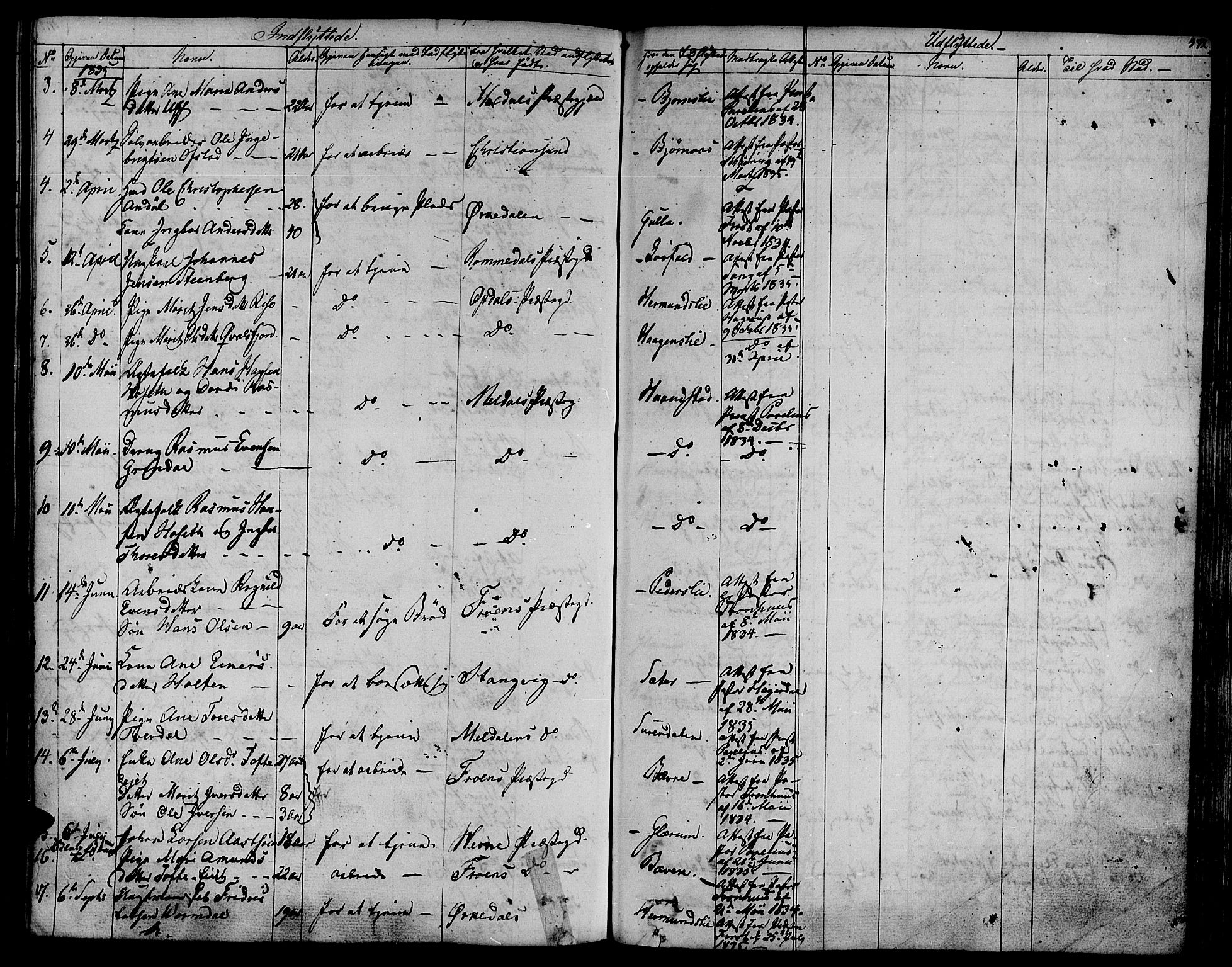 Ministerialprotokoller, klokkerbøker og fødselsregistre - Møre og Romsdal, AV/SAT-A-1454/595/L1042: Parish register (official) no. 595A04, 1829-1843, p. 413