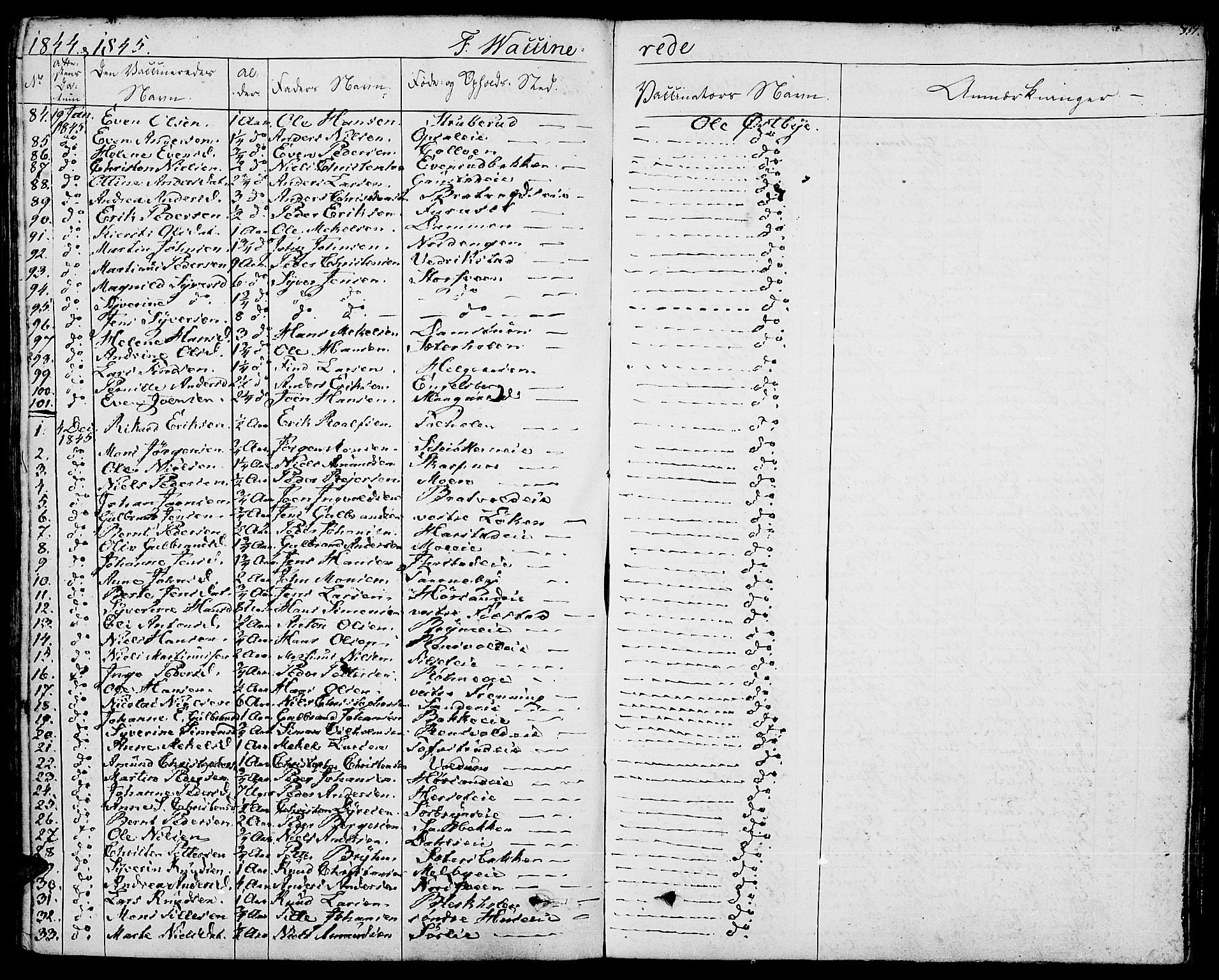 Romedal prestekontor, SAH/PREST-004/K/L0003: Parish register (official) no. 3, 1829-1846, p. 351