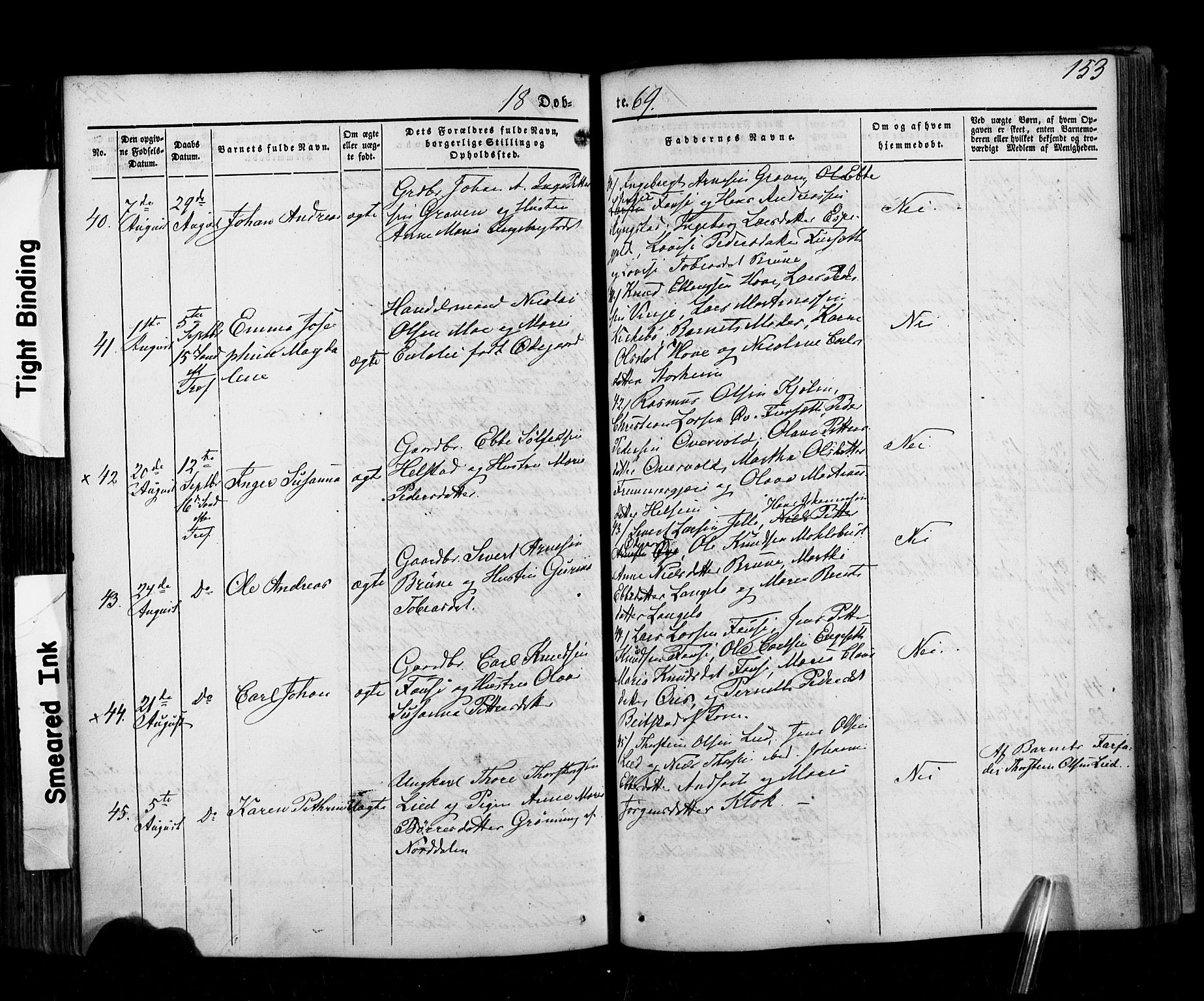 Ministerialprotokoller, klokkerbøker og fødselsregistre - Møre og Romsdal, AV/SAT-A-1454/520/L0275: Parish register (official) no. 520A05, 1844-1881, p. 153