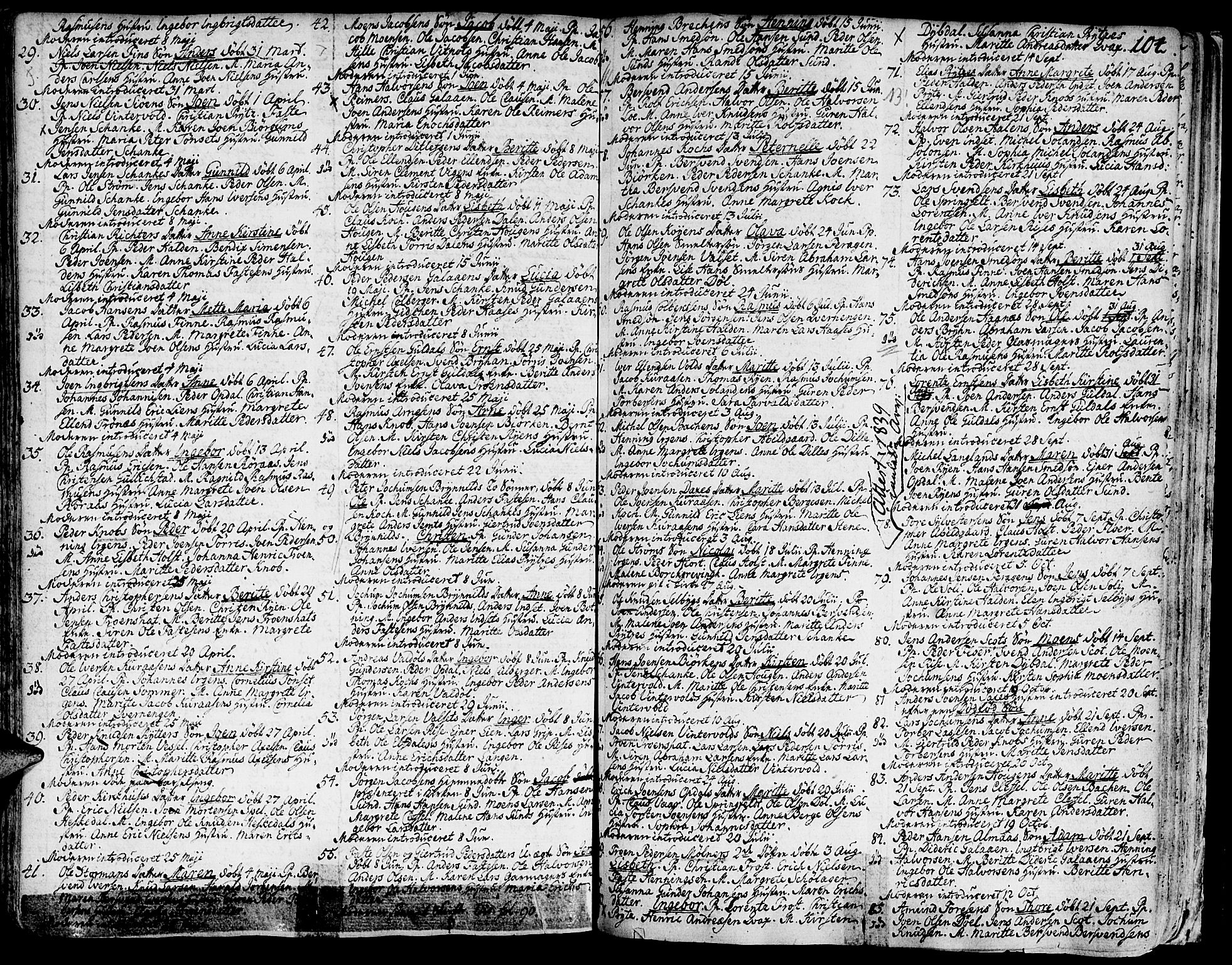 Ministerialprotokoller, klokkerbøker og fødselsregistre - Sør-Trøndelag, SAT/A-1456/681/L0925: Parish register (official) no. 681A03, 1727-1766, p. 104