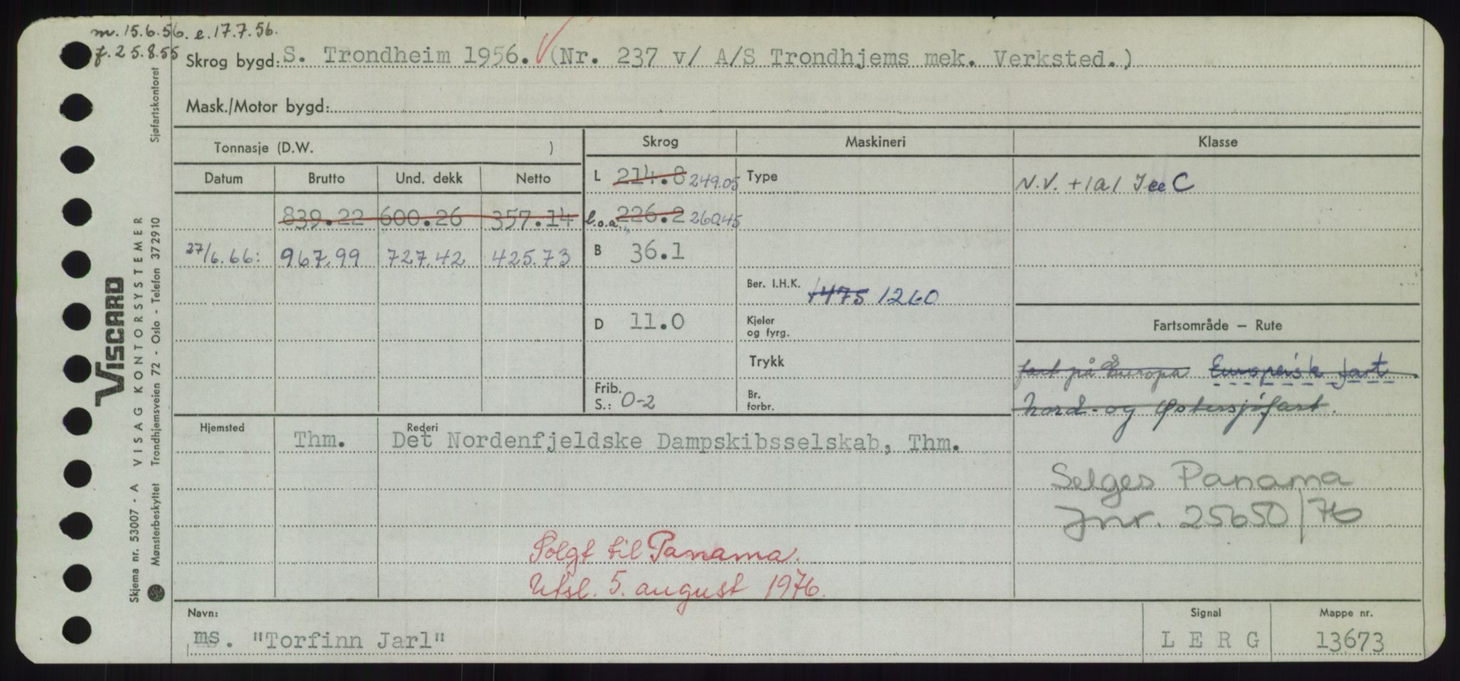 Sjøfartsdirektoratet med forløpere, Skipsmålingen, AV/RA-S-1627/H/Hd/L0039: Fartøy, Ti-Tø, p. 305