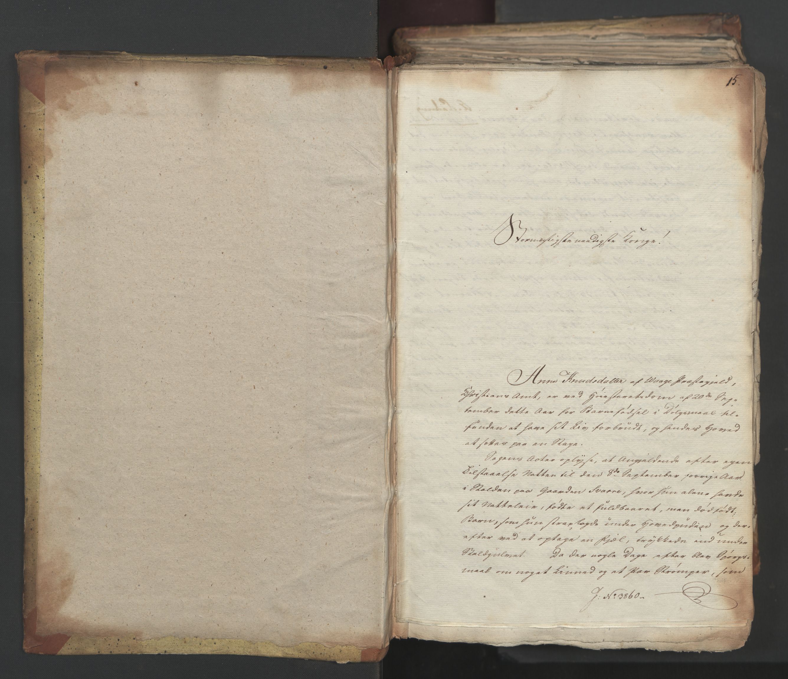Statsrådsavdelingen i Stockholm, AV/RA-S-1003/D/Da/L0049: Regjeringsinnstillinger nr. 3860-4086, 1826, p. 3