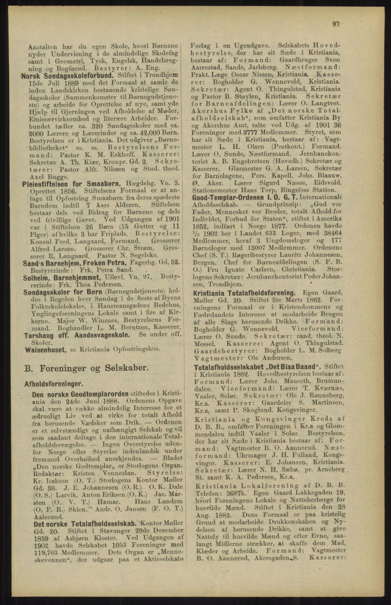 Kristiania/Oslo adressebok, PUBL/-, 1904, p. 97