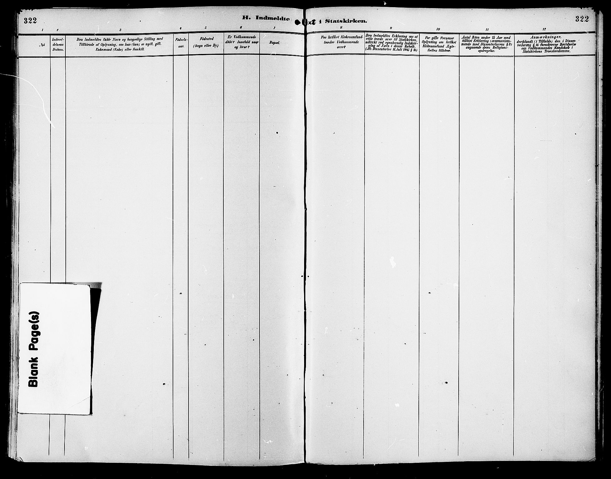 Vang prestekontor, Hedmark, AV/SAH-PREST-008/H/Ha/Haa/L0017: Parish register (official) no. 17, 1890-1899, p. 322