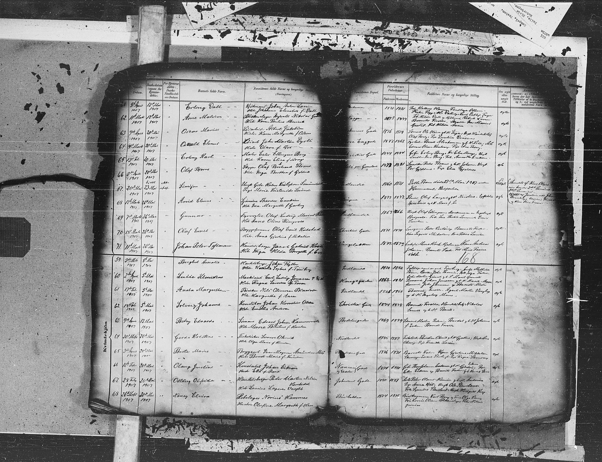 Ministerialprotokoller, klokkerbøker og fødselsregistre - Møre og Romsdal, AV/SAT-A-1454/572/L0855: Parish register (official) no. 572A18, 1898-1913, p. 168