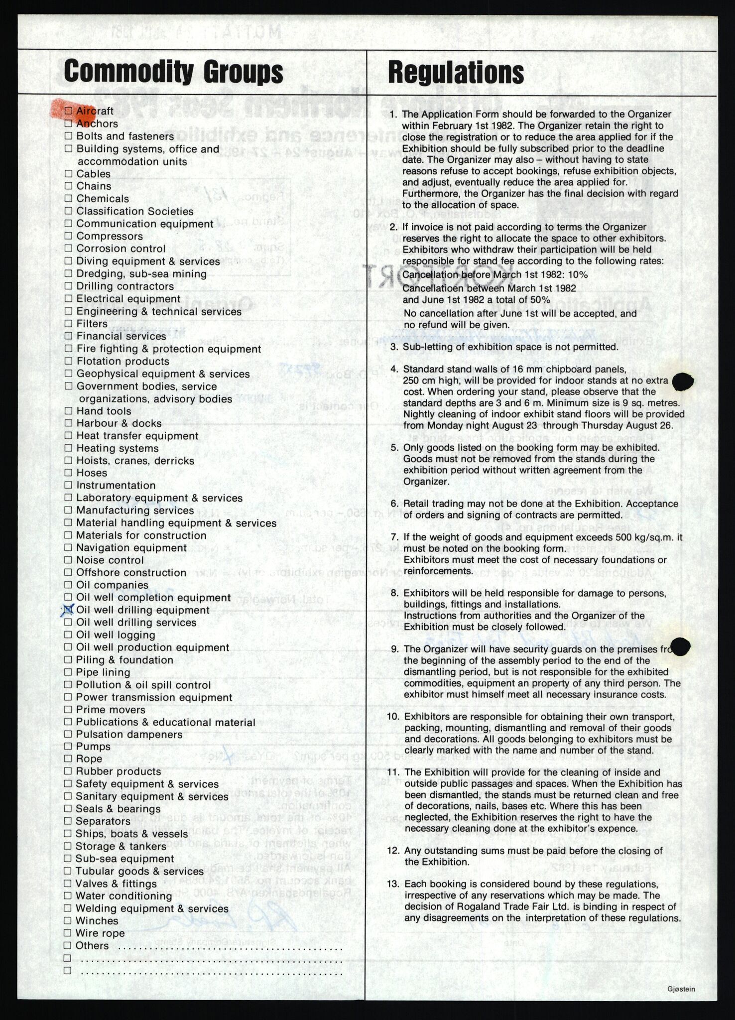 Pa 1716 - Stiftelsen Offshore Northern Seas, AV/SAST-A-102319/F/Fb/L0004: Søknadsskjemaer, 1981-1982, p. 151