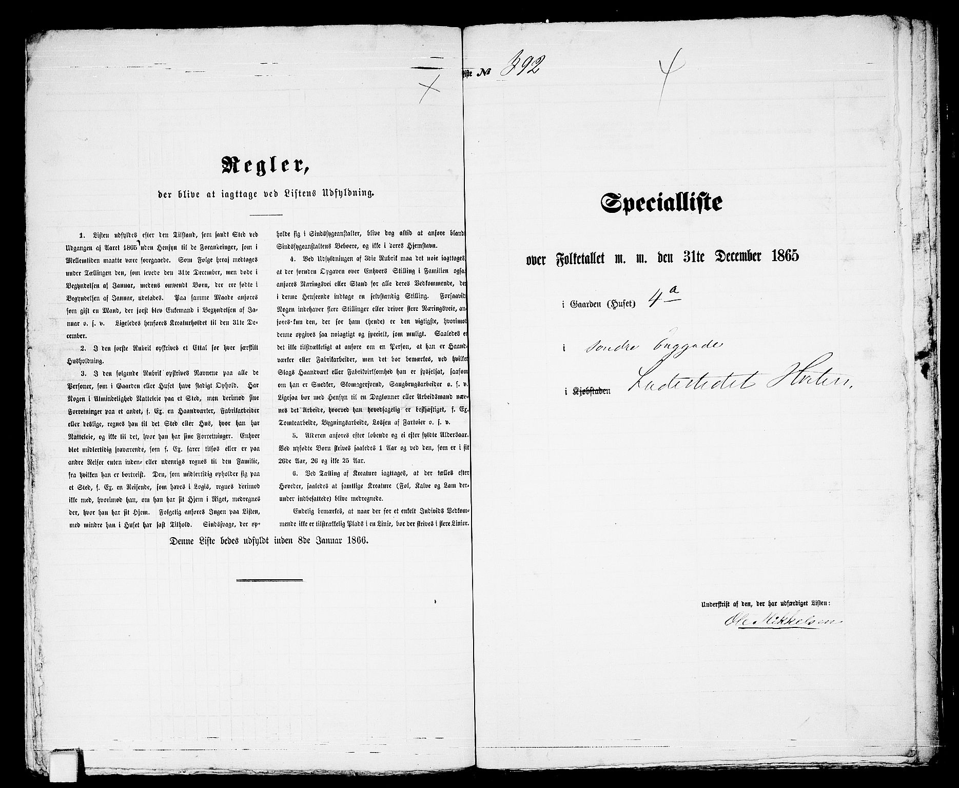 RA, 1865 census for Horten, 1865, p. 821