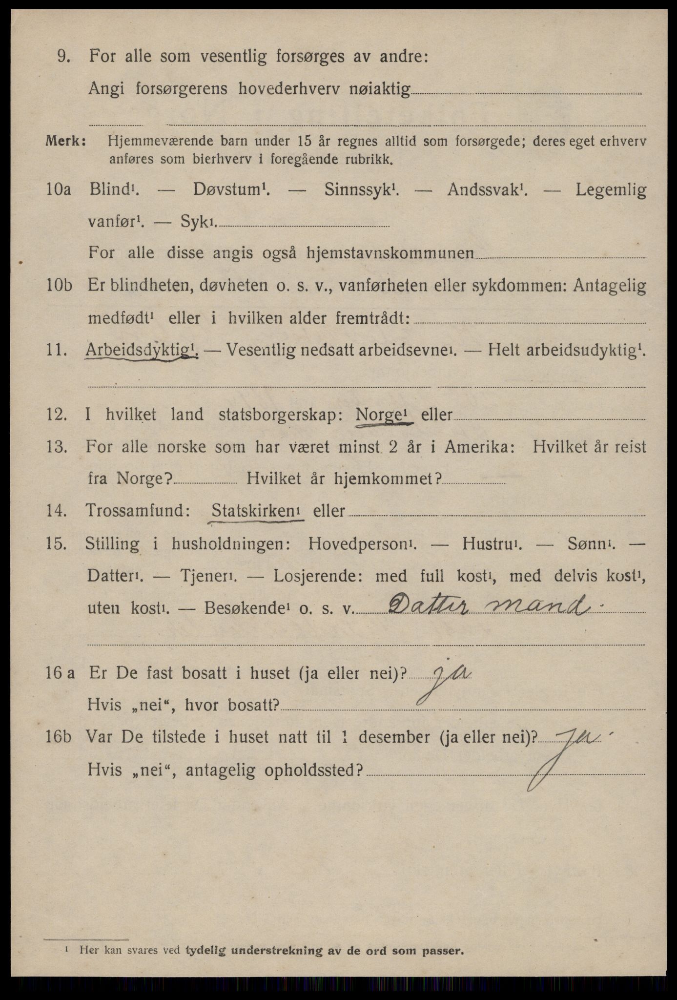 SAT, 1920 census for Stemshaug, 1920, p. 647