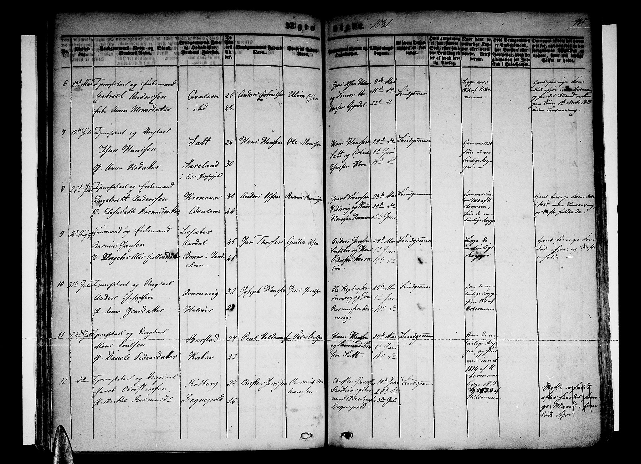 Selje sokneprestembete, AV/SAB-A-99938/H/Ha/Haa/Haaa: Parish register (official) no. A 9, 1829-1844, p. 175