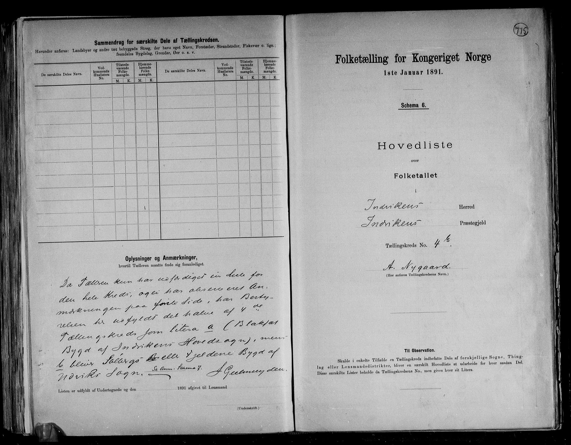 RA, 1891 census for 1447 Innvik, 1891, p. 18