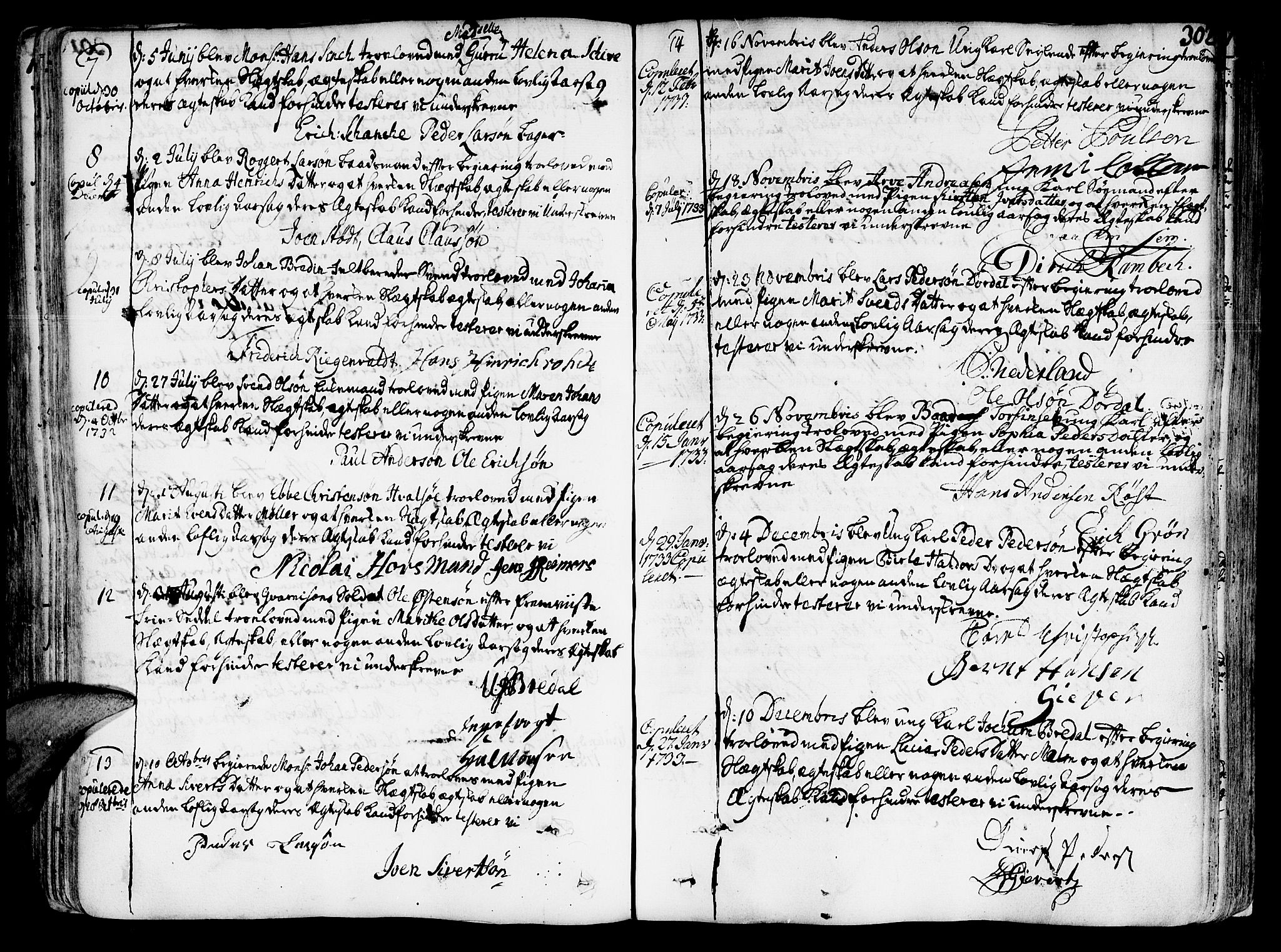 Ministerialprotokoller, klokkerbøker og fødselsregistre - Sør-Trøndelag, SAT/A-1456/602/L0103: Parish register (official) no. 602A01, 1732-1774, p. 302