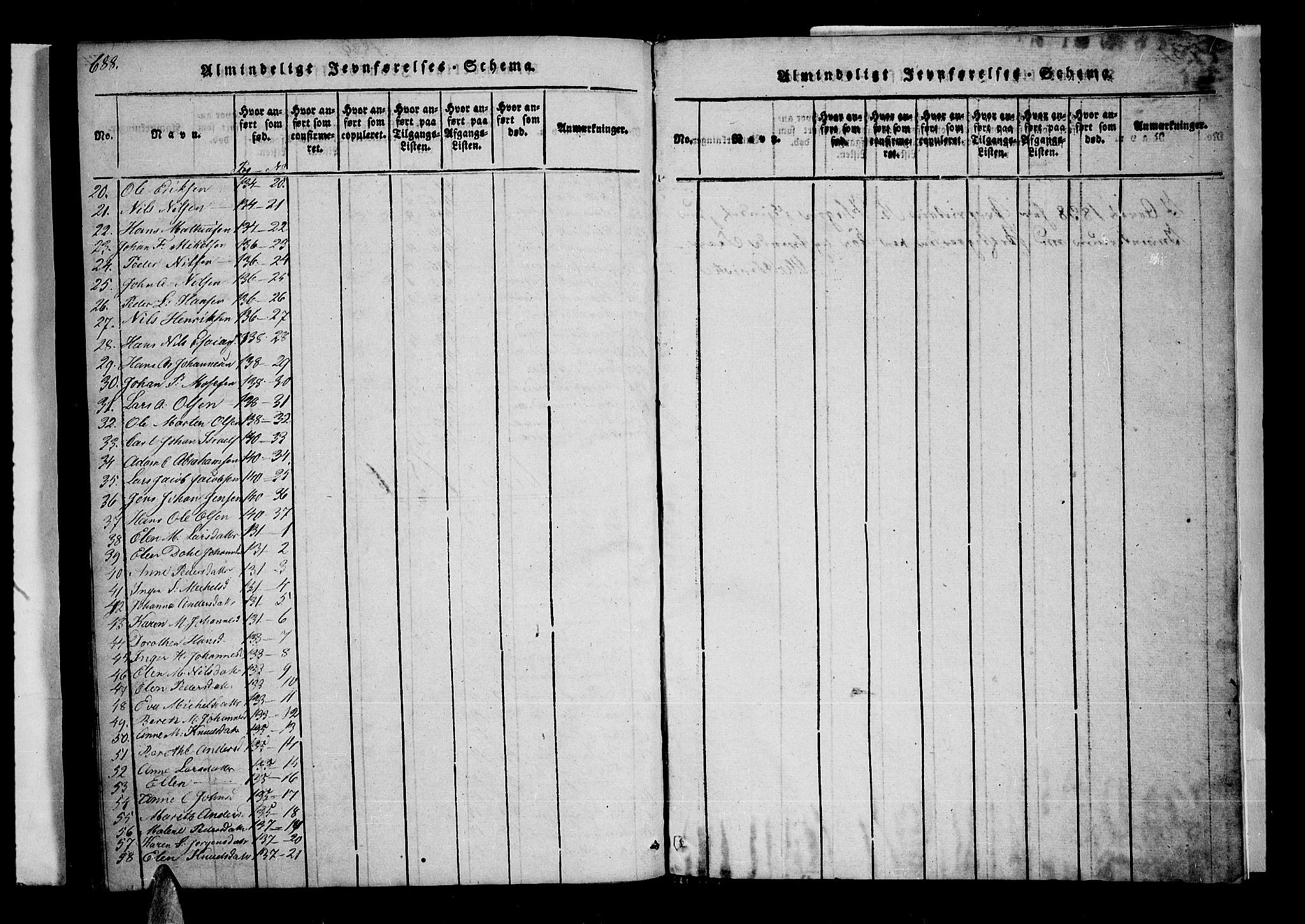 Lyngen sokneprestembete, AV/SATØ-S-1289/H/He/Hea/L0003kirke: Parish register (official) no. 3, 1822-1838, p. 688-689