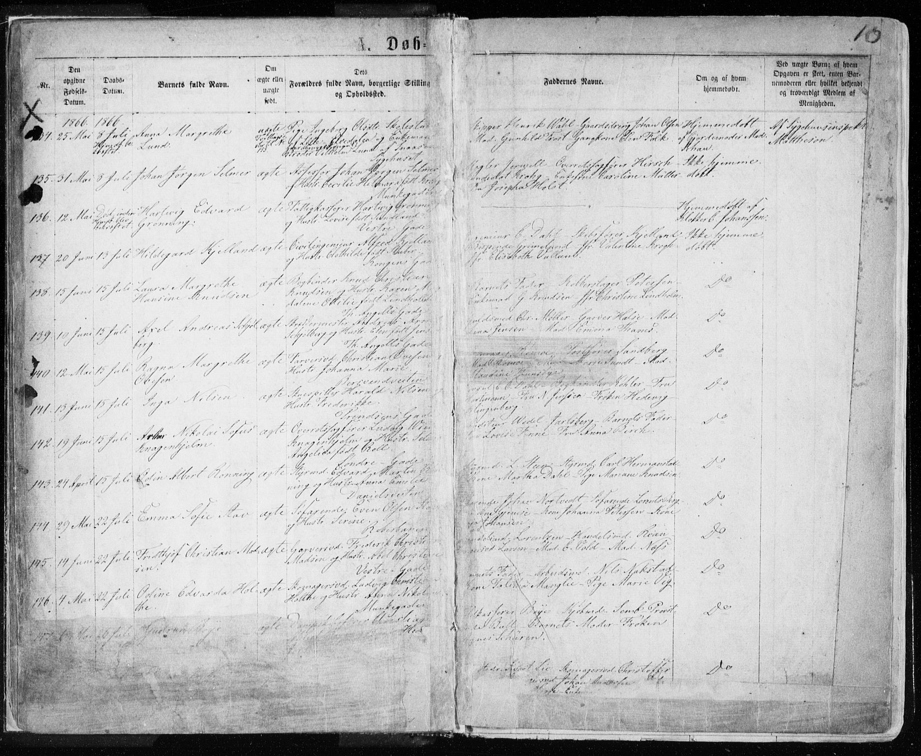 Ministerialprotokoller, klokkerbøker og fødselsregistre - Sør-Trøndelag, AV/SAT-A-1456/601/L0054: Parish register (official) no. 601A22, 1866-1877, p. 10