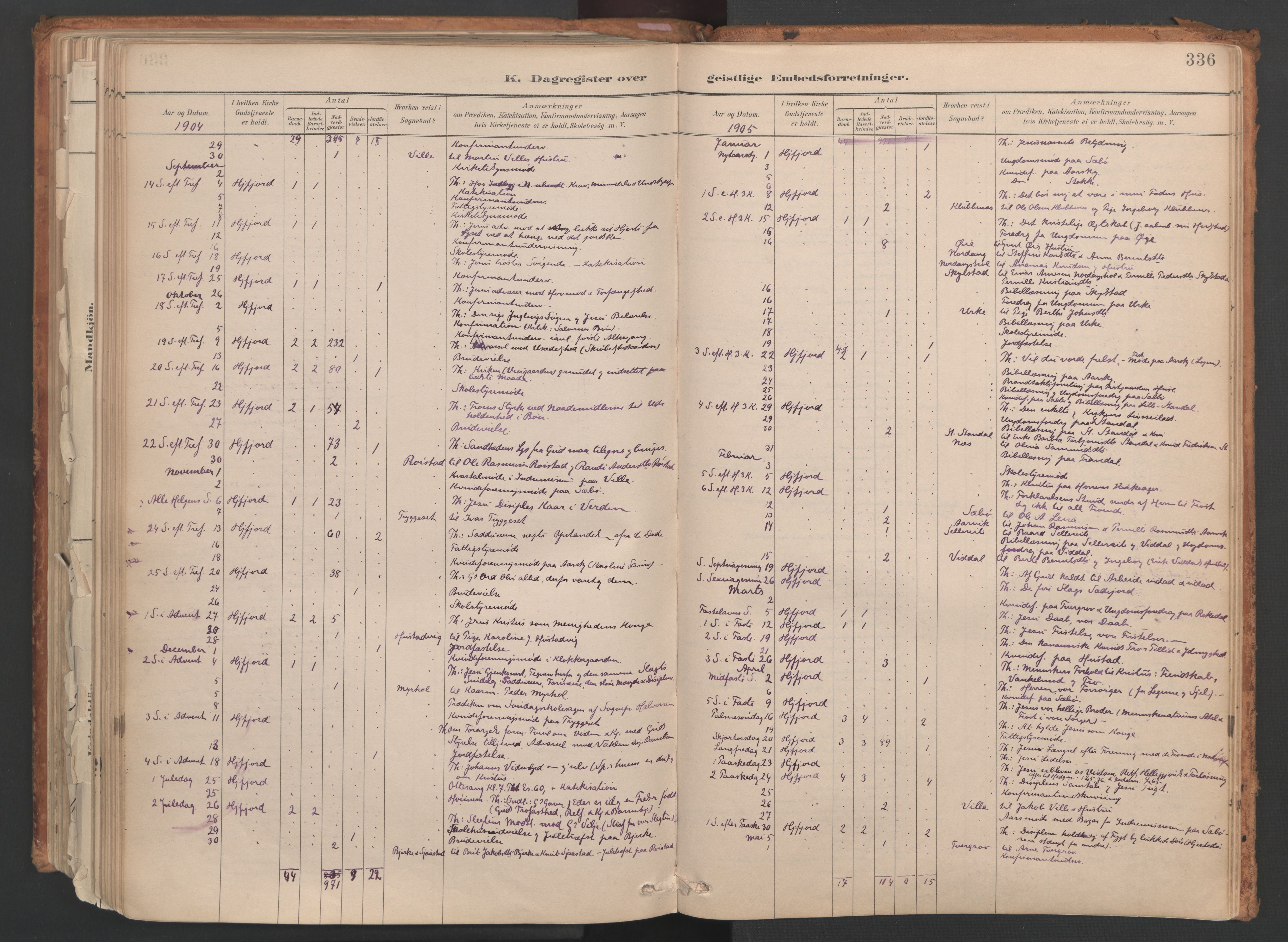 Ministerialprotokoller, klokkerbøker og fødselsregistre - Møre og Romsdal, SAT/A-1454/515/L0211: Parish register (official) no. 515A07, 1886-1910, p. 336