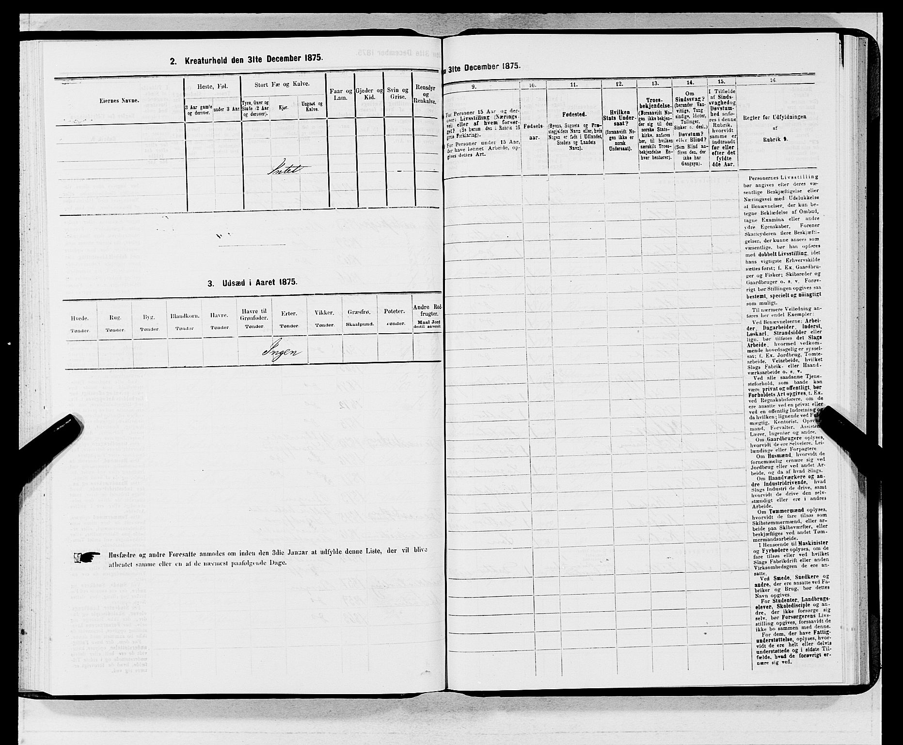 SAB, 1875 census for 1301 Bergen, 1875, p. 5582