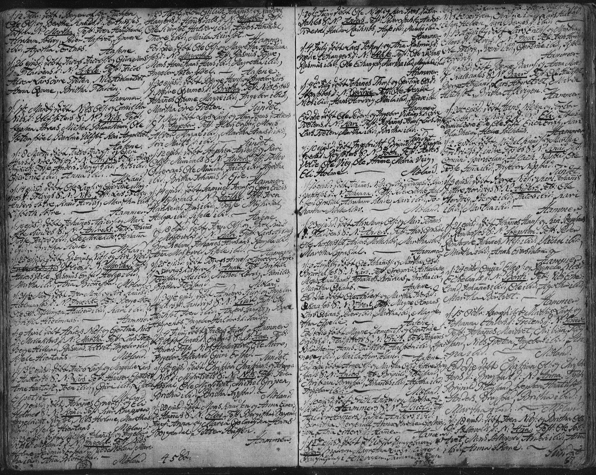 Hamre sokneprestembete, AV/SAB-A-75501/H/Ha/Haa/Haaa/L0008: Parish register (official) no. A 8, 1778-1804, p. 140