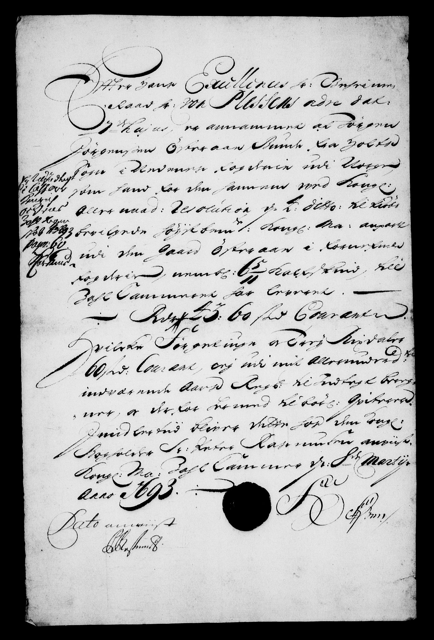 Rentekammeret inntil 1814, Realistisk ordnet avdeling, RA/EA-4070/On/L0013: [Jj 14]: Forskjellige dokumenter om krongodset i Norge, 1672-1722, p. 318