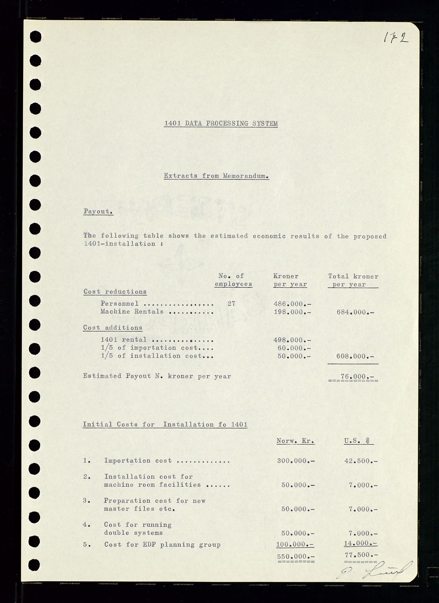 Pa 0982 - Esso Norge A/S, AV/SAST-A-100448/A/Aa/L0001/0002: Den administrerende direksjon Board minutes (styrereferater) / Den administrerende direksjon Board minutes (styrereferater), 1960-1961, p. 8