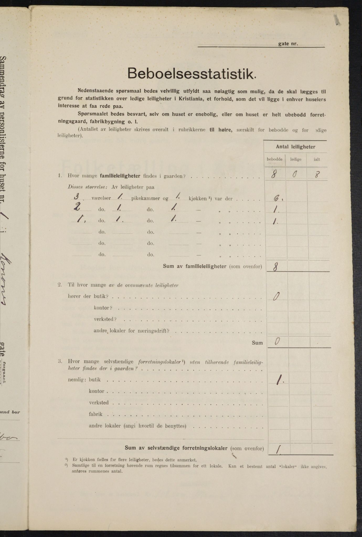 OBA, Municipal Census 1914 for Kristiania, 1914, p. 52923