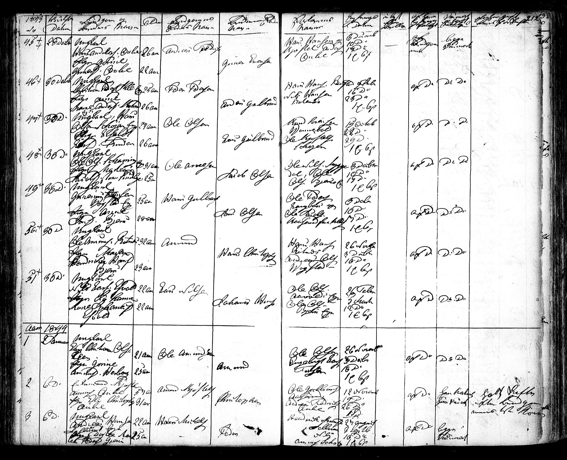 Nes prestekontor Kirkebøker, SAO/A-10410/F/Fa/L0006: Parish register (official) no. I 6, 1833-1845, p. 212