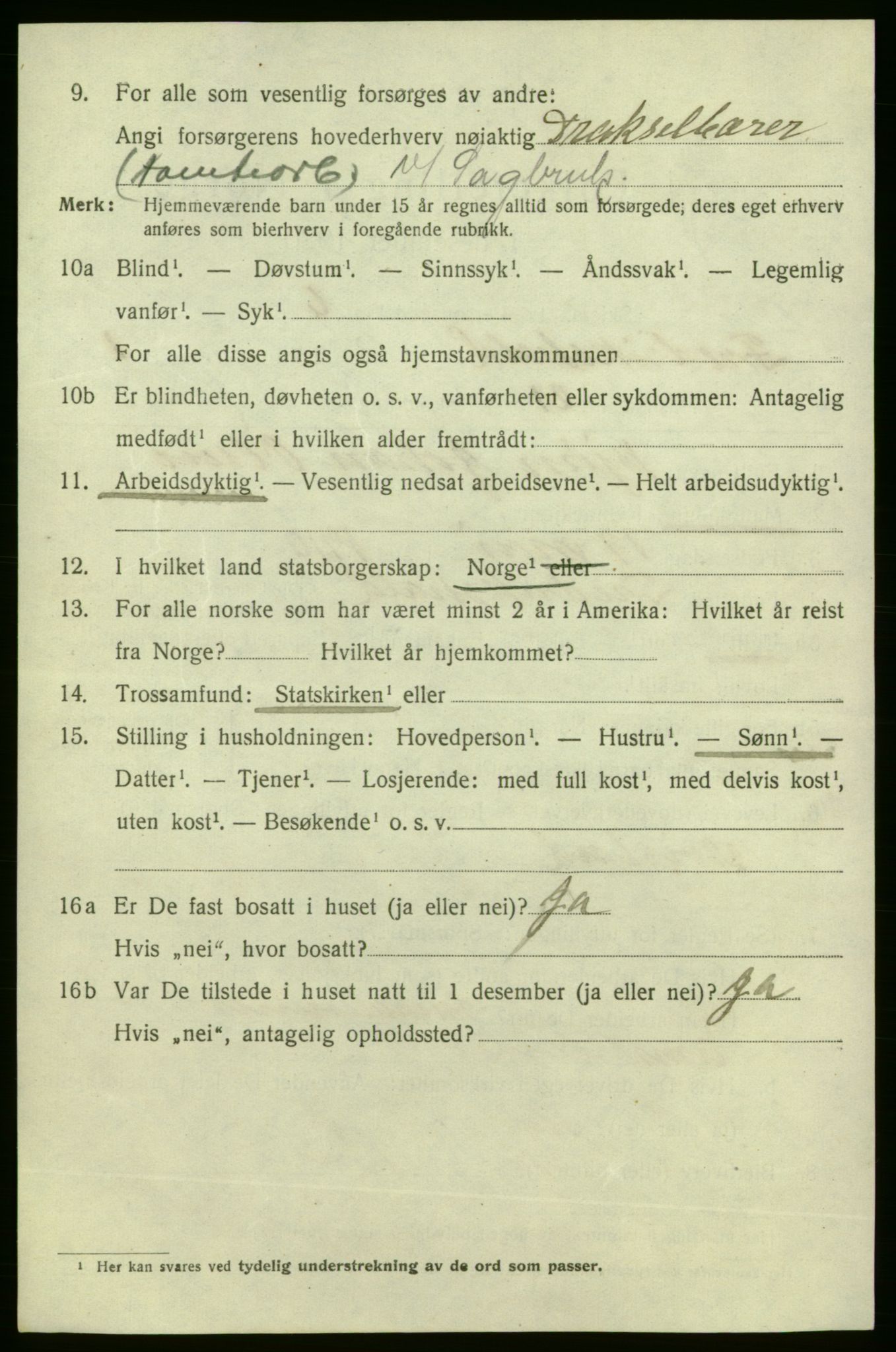 SAO, 1920 census for Fredrikshald, 1920, p. 8439